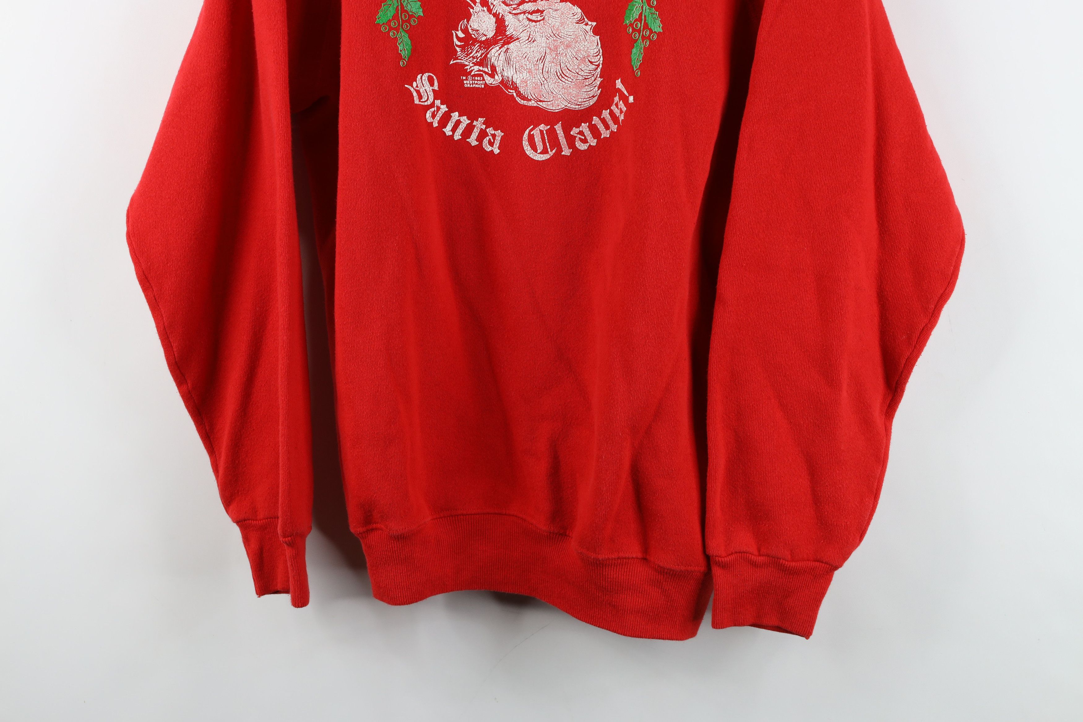 Vintage Vintage 80s Old English Christmas Santa Claus Sweatshirt USA Size L / US 10 / IT 46 - 3 Thumbnail