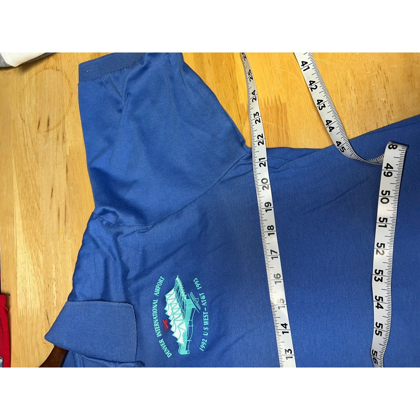 Hanes Vintage DIA Shirt Denver International Airport Polo Large Size US L / EU 52-54 / 3 - 6 Thumbnail
