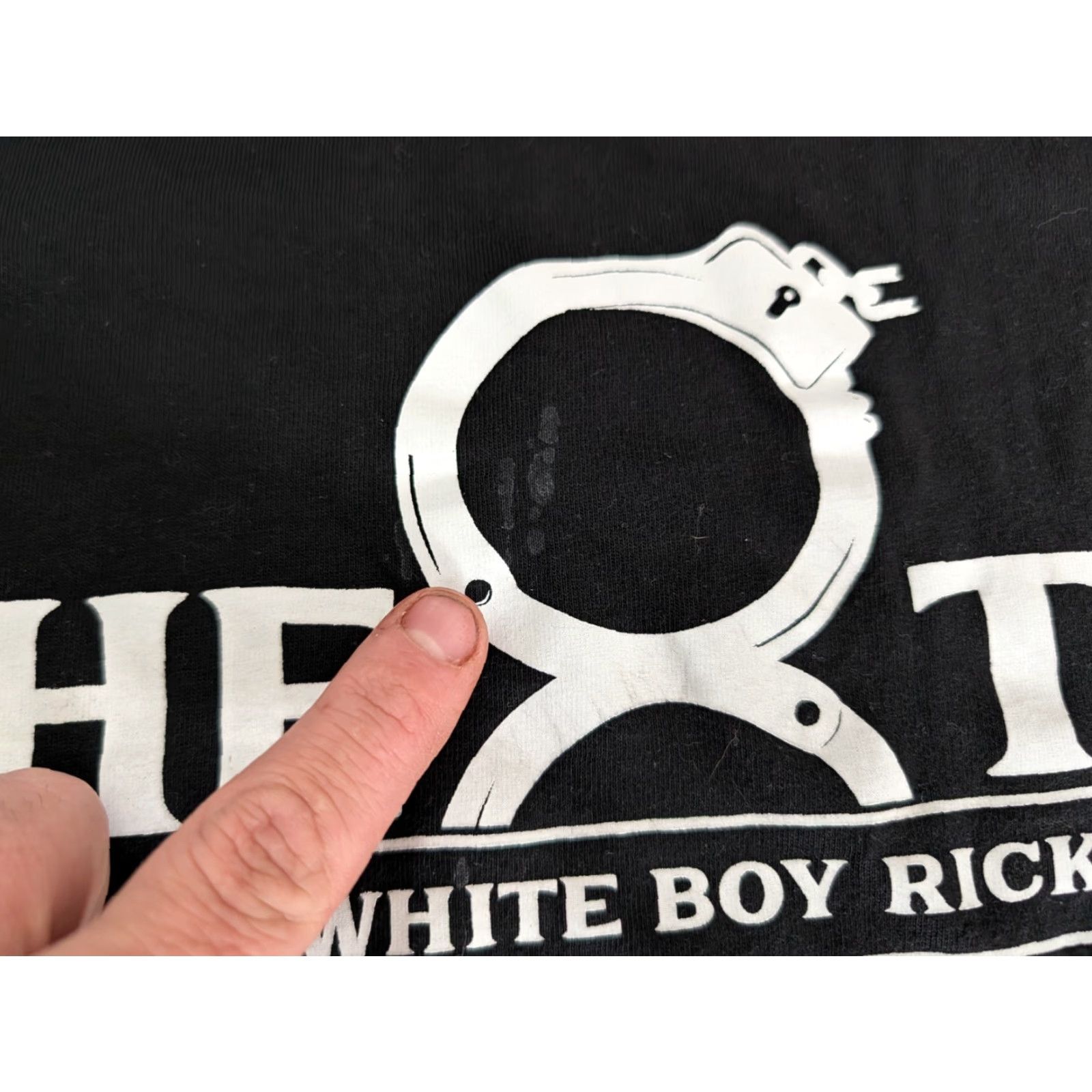 Vintage Time Is Money White Boy Rick The 8th Black Graphic T Shirt Sz L Eight Amendment Size US L / EU 52-54 / 3 - 3 Thumbnail