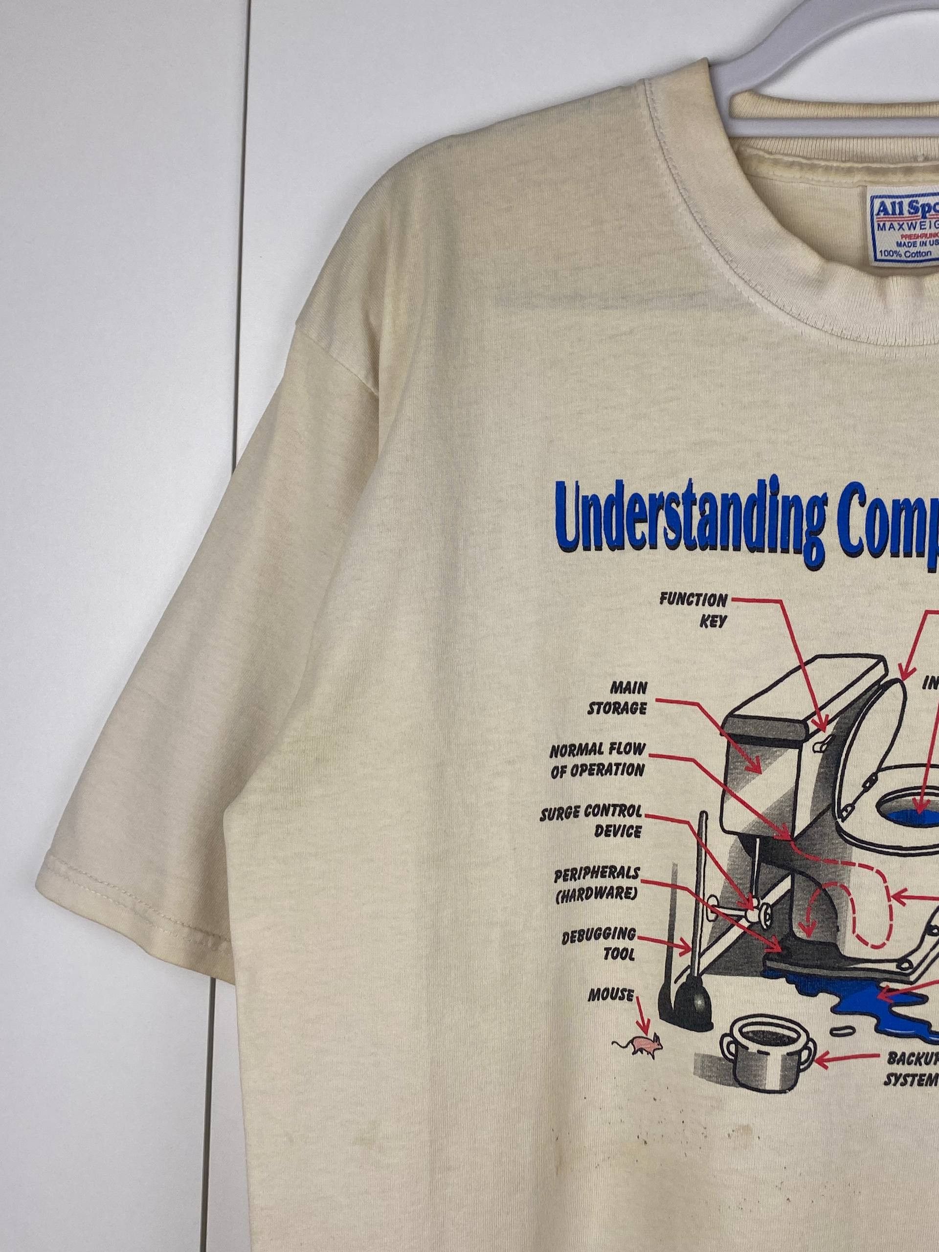 All Sport Vintage Understanding Computer Technology 90s Graphic Tee Size US L / EU 52-54 / 3 - 2 Thumbnail