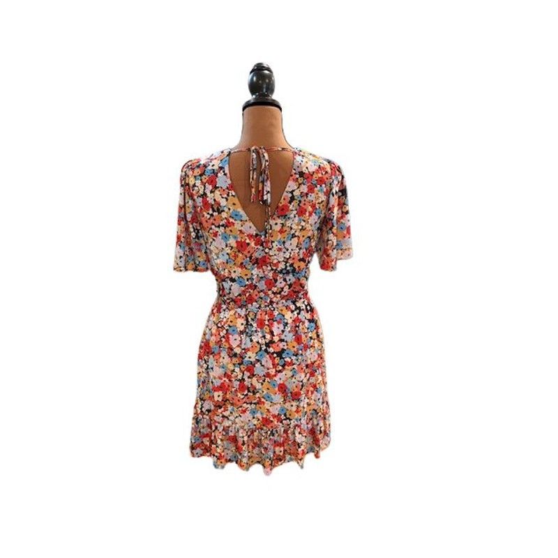 Rebecca Minkoff Rebecca Minkoff “Sorcha” Floral Deep-V Mini Dress – Size XS Size XS / US 0-2 / IT 36-38 - 8 Thumbnail