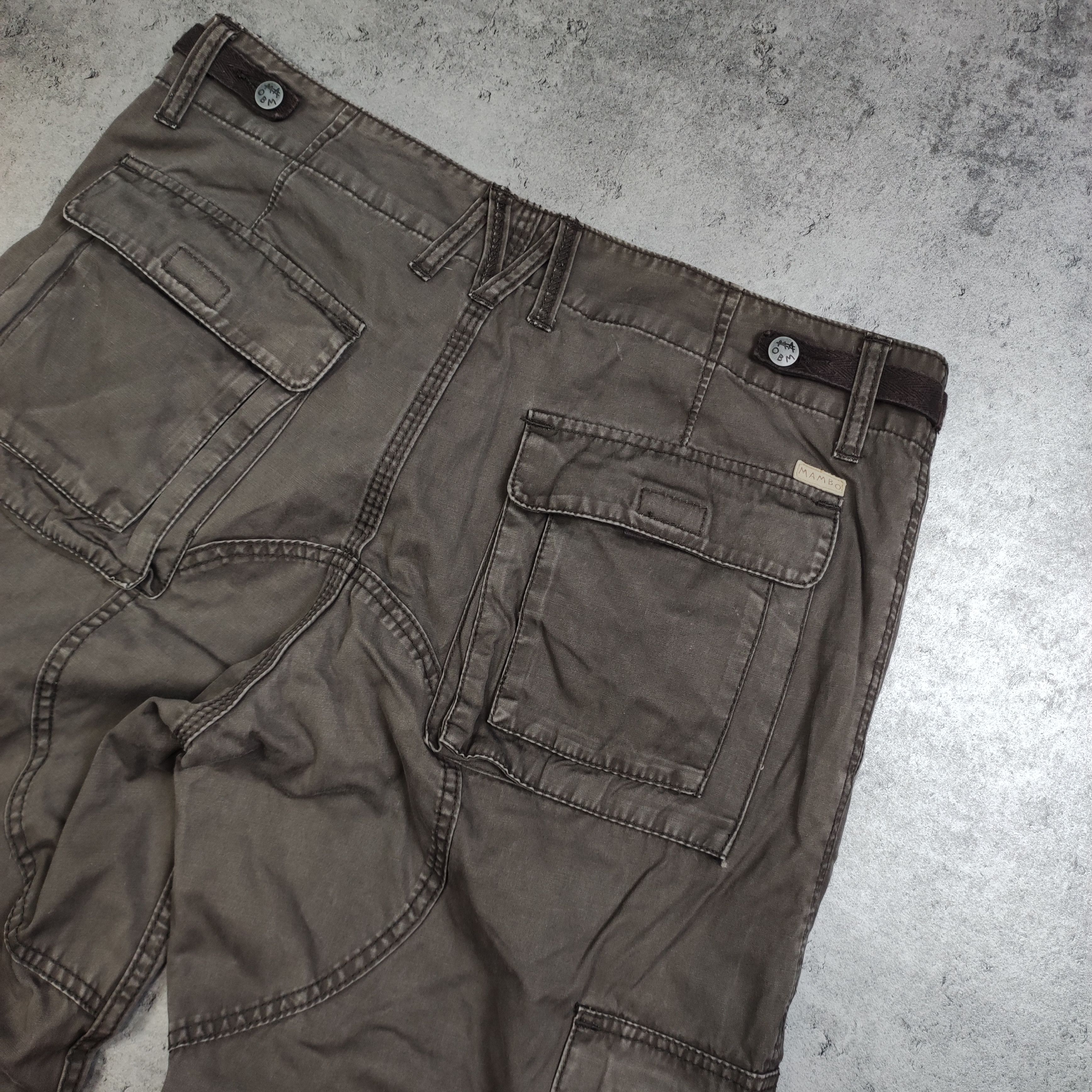 Mambo RARE Mambo Australia Washed Brown Baggy Logo Cargo Pants Size US 34 / EU 50 - 11 Thumbnail