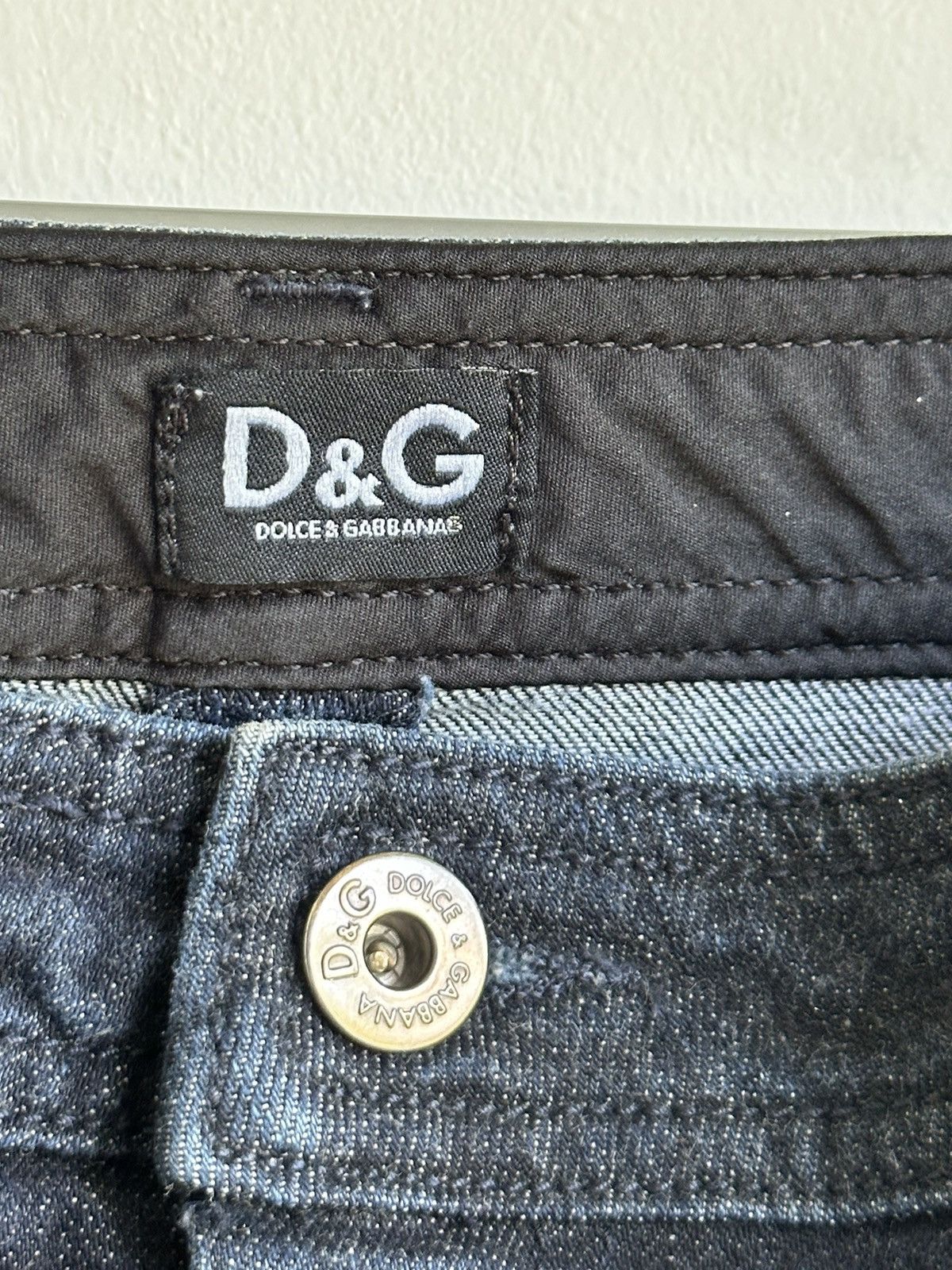 Dolce & Gabbana Vintage Dolce & Gabbana Denim Knee Length Skirt Blue Size 29 Size 29" - 8 Thumbnail