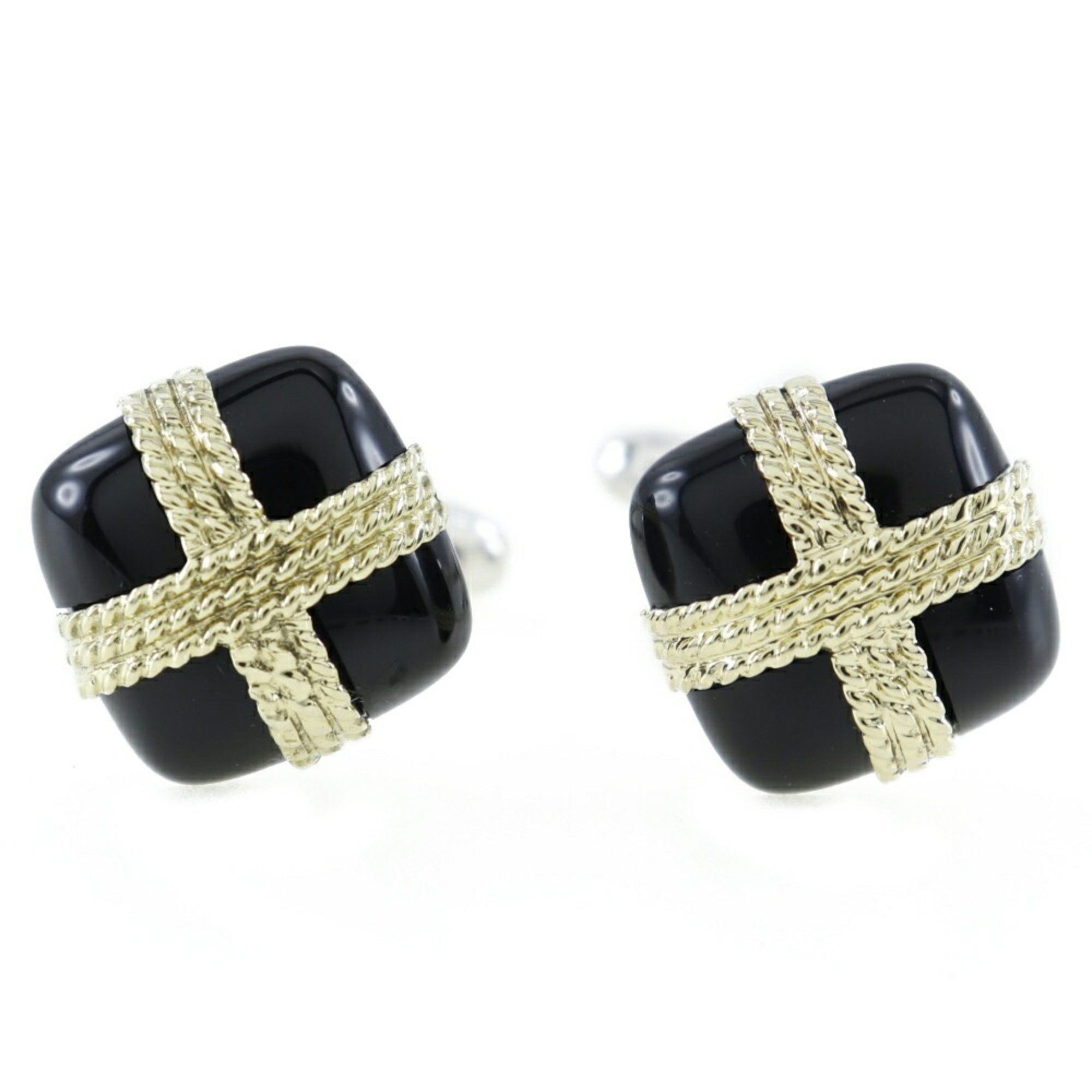 image of Tiffany Tiffany&co. Cufflinks K18 Gold X Silver 925 Unisex, Women's