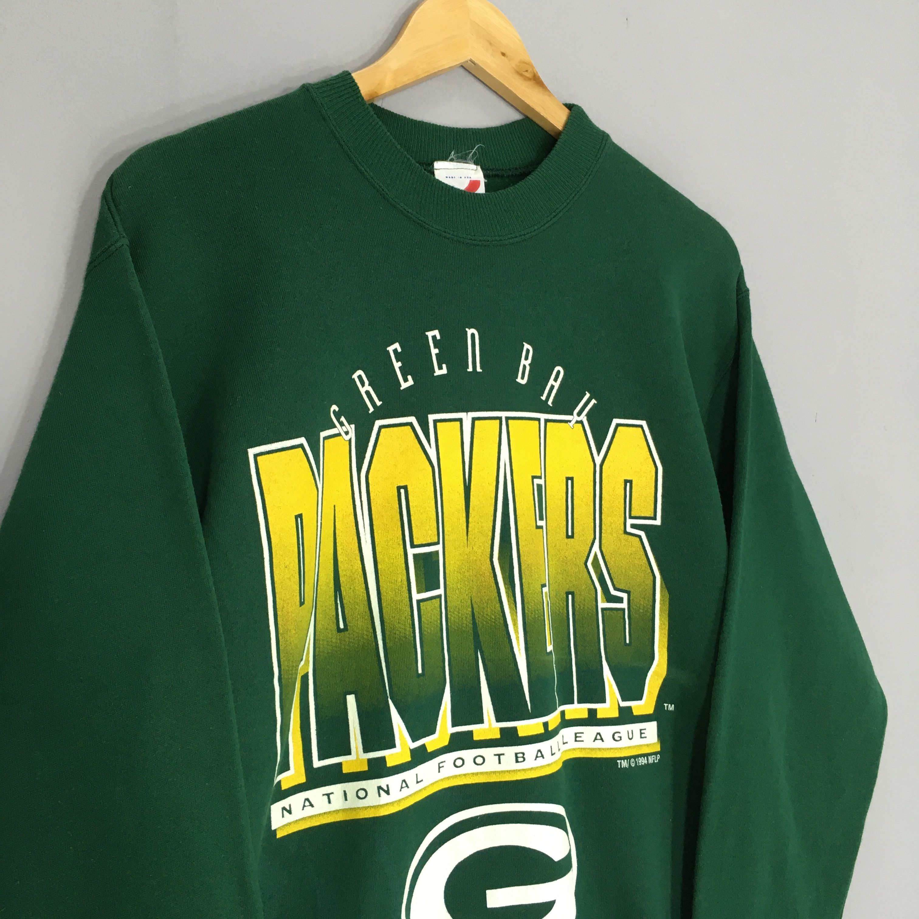 NFL × Vintage Vintage 90s Green Bay Packers NFL Sweatshirt Medium Size US M / EU 48-50 / 2 - 4 Thumbnail