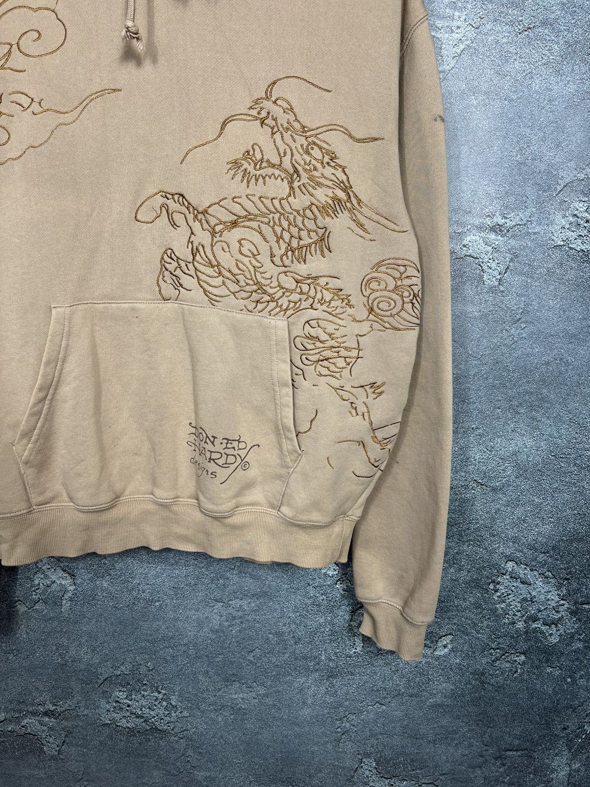 Ed Hardy Ed Hardy Embroidered Dragon Logo Oversize Hoodie Size US S / EU 44-46 / 1 - 3 Thumbnail