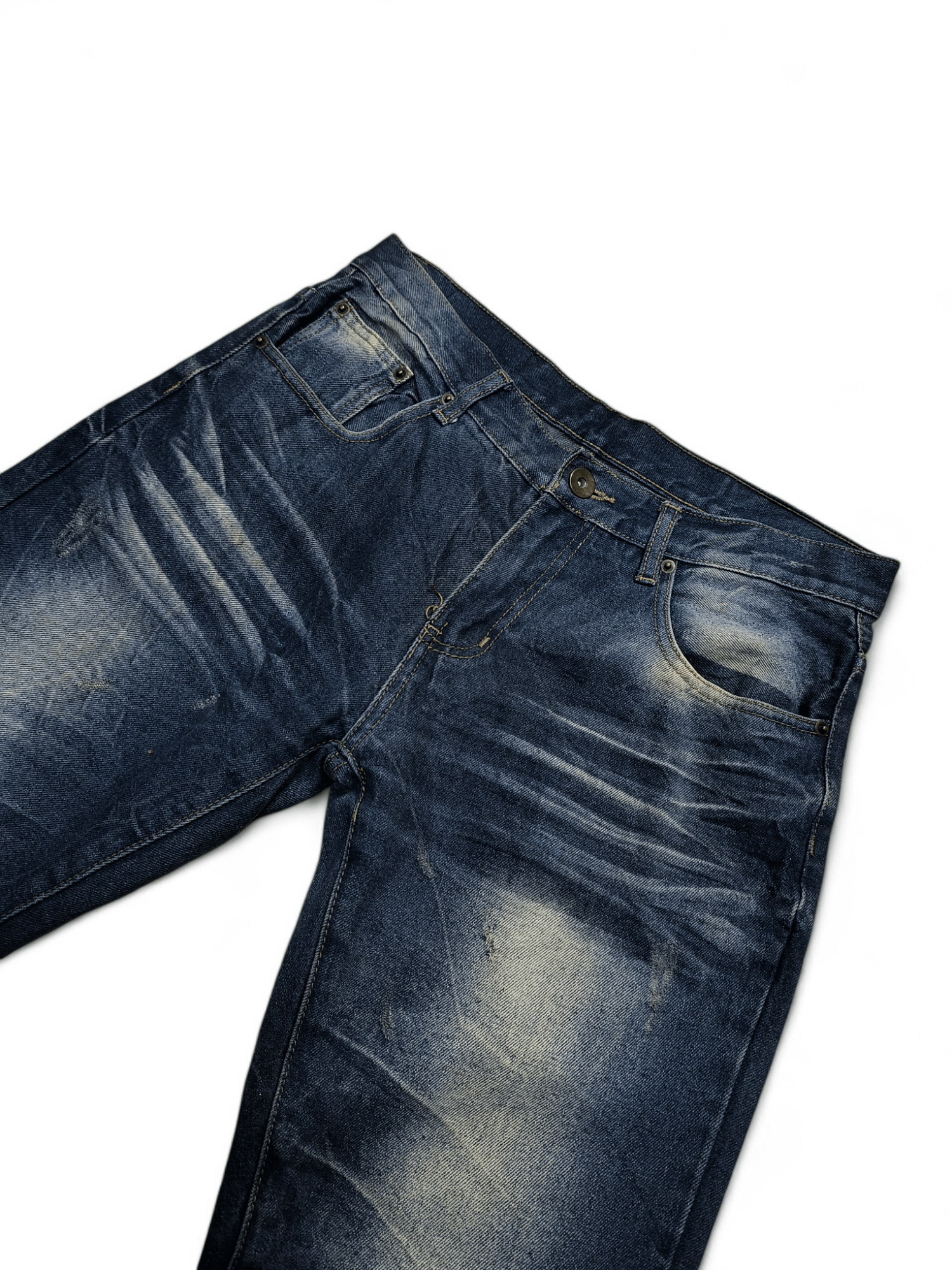 If Six Was Nine × Japanese Brand × Vintage Japan brand Muddy Claw Mark flared Jeans Ifsixwasnine Style Size US 33 - 2 Thumbnail