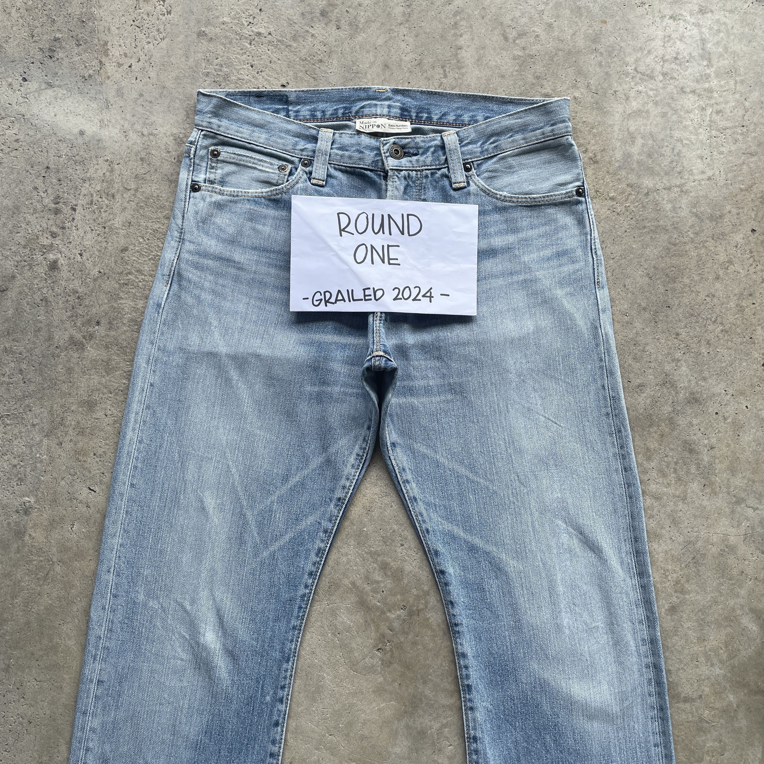 Japanese Brand × StraightFaded VINTAGE MADE IN NIPPON JEANS JAPAN FADED STRAIGHT PANTS W32 Size US 32 / EU 48 - 3 Thumbnail