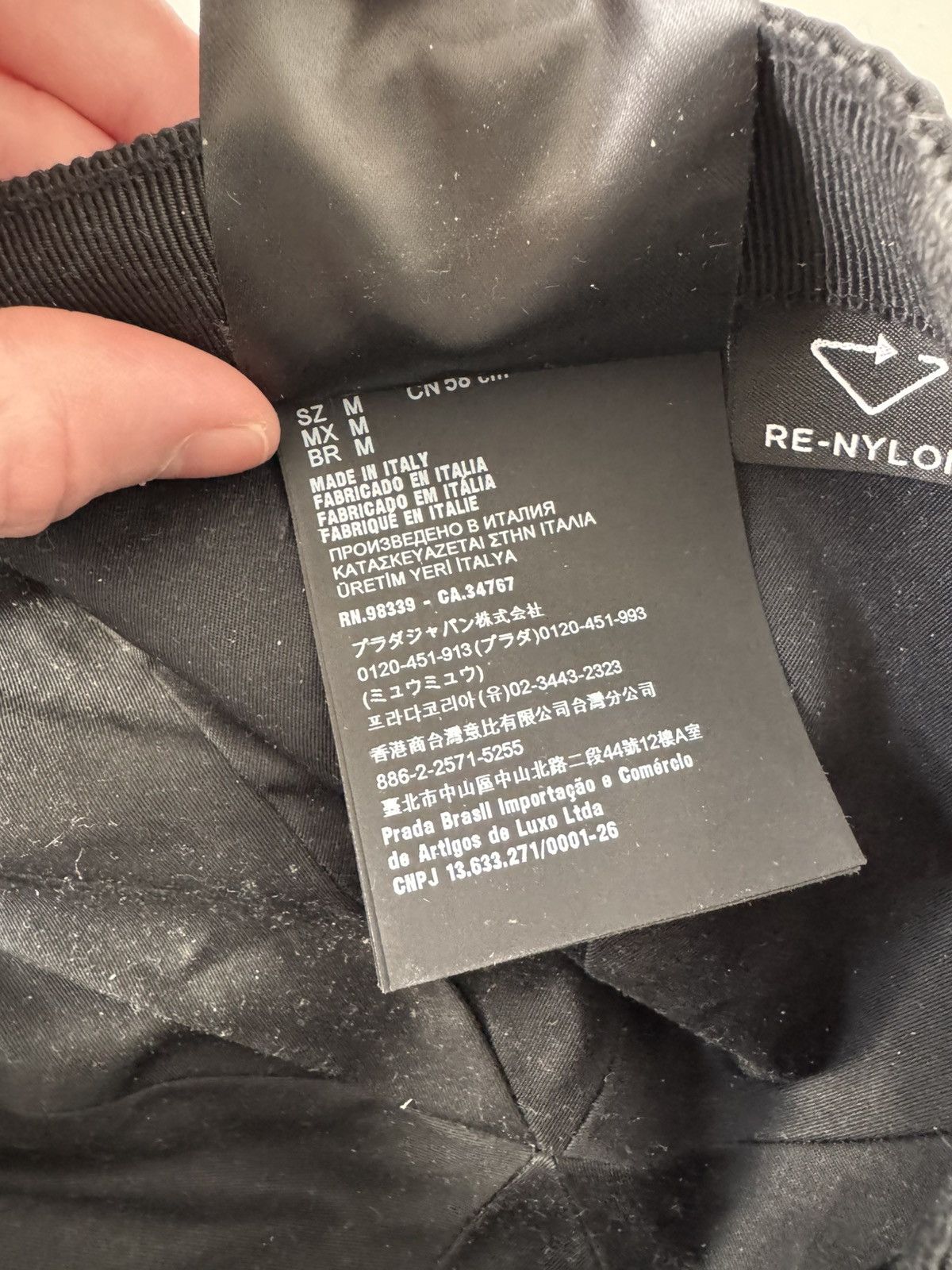 Prada Re-Nylon baseball cap M Size ONE SIZE - 9 Thumbnail