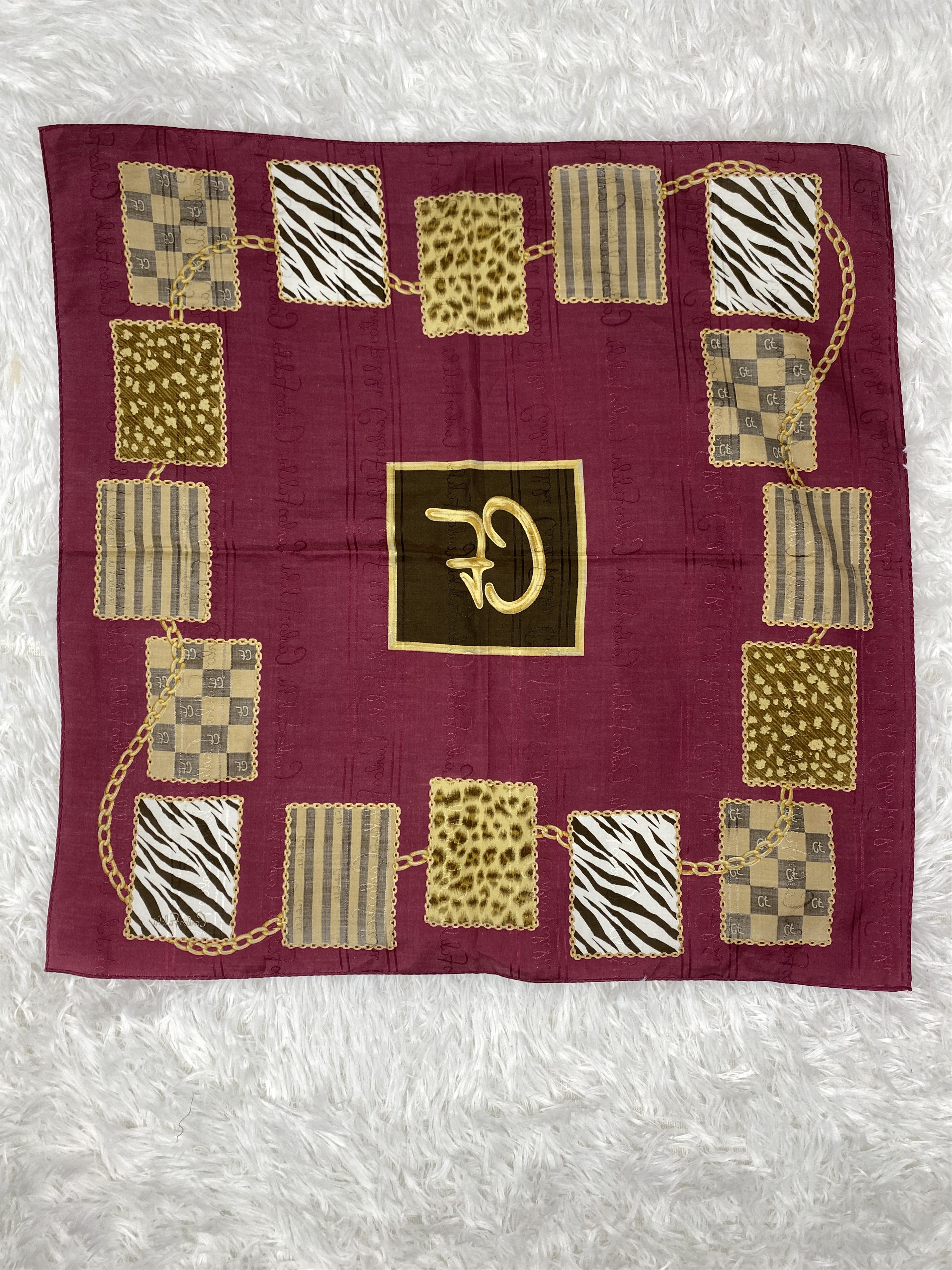 Designer × Vintage Vintage Carlos Falchi Handkerchief Neckerchief PH0853 Size ONE SIZE - 5 Thumbnail
