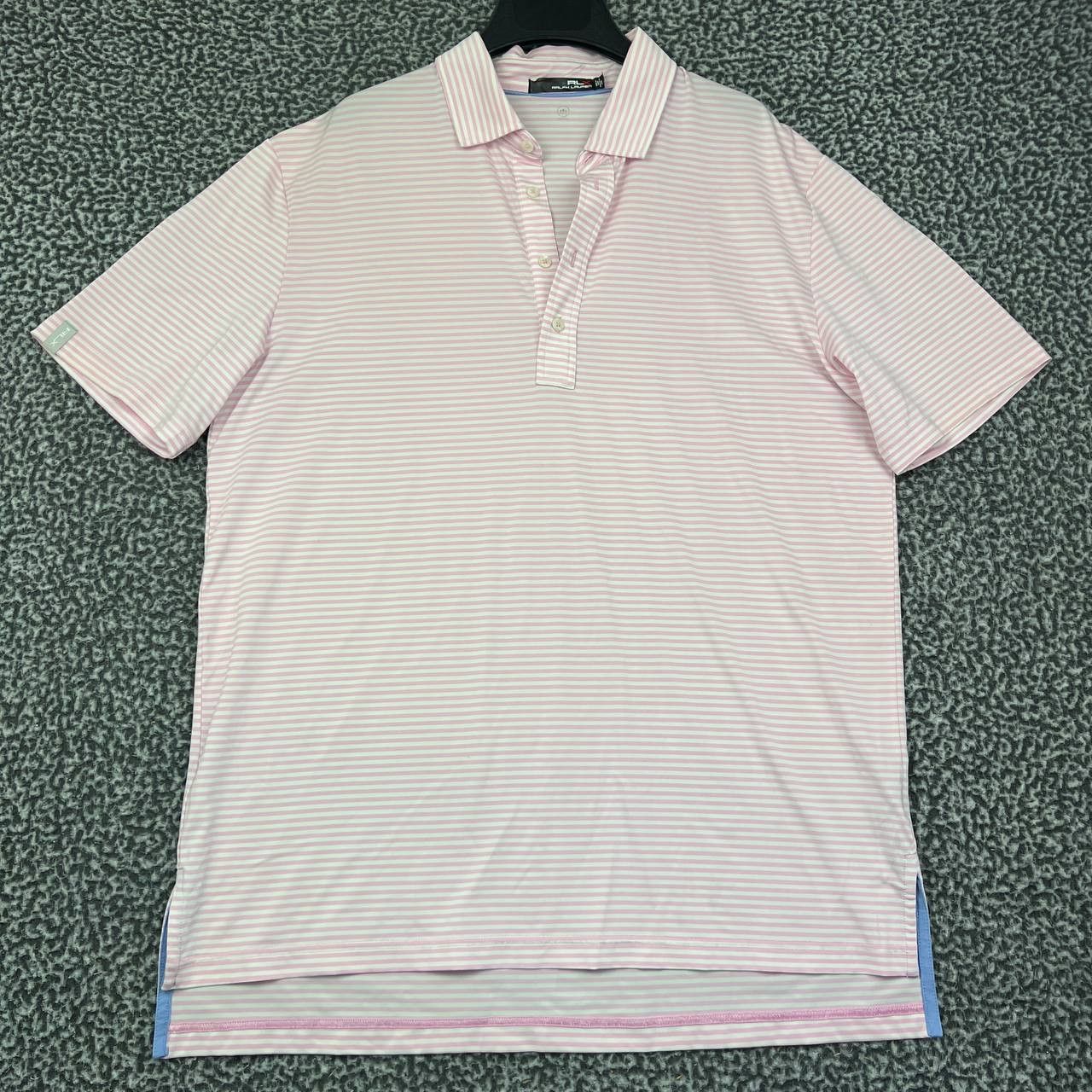 RLX Ralph Lauren RLX Ralph Lauren Golf Polo Shirt Men Striped Short Sleeve L Size US L / EU 52-54 / 3 - 1 Thumbnail
