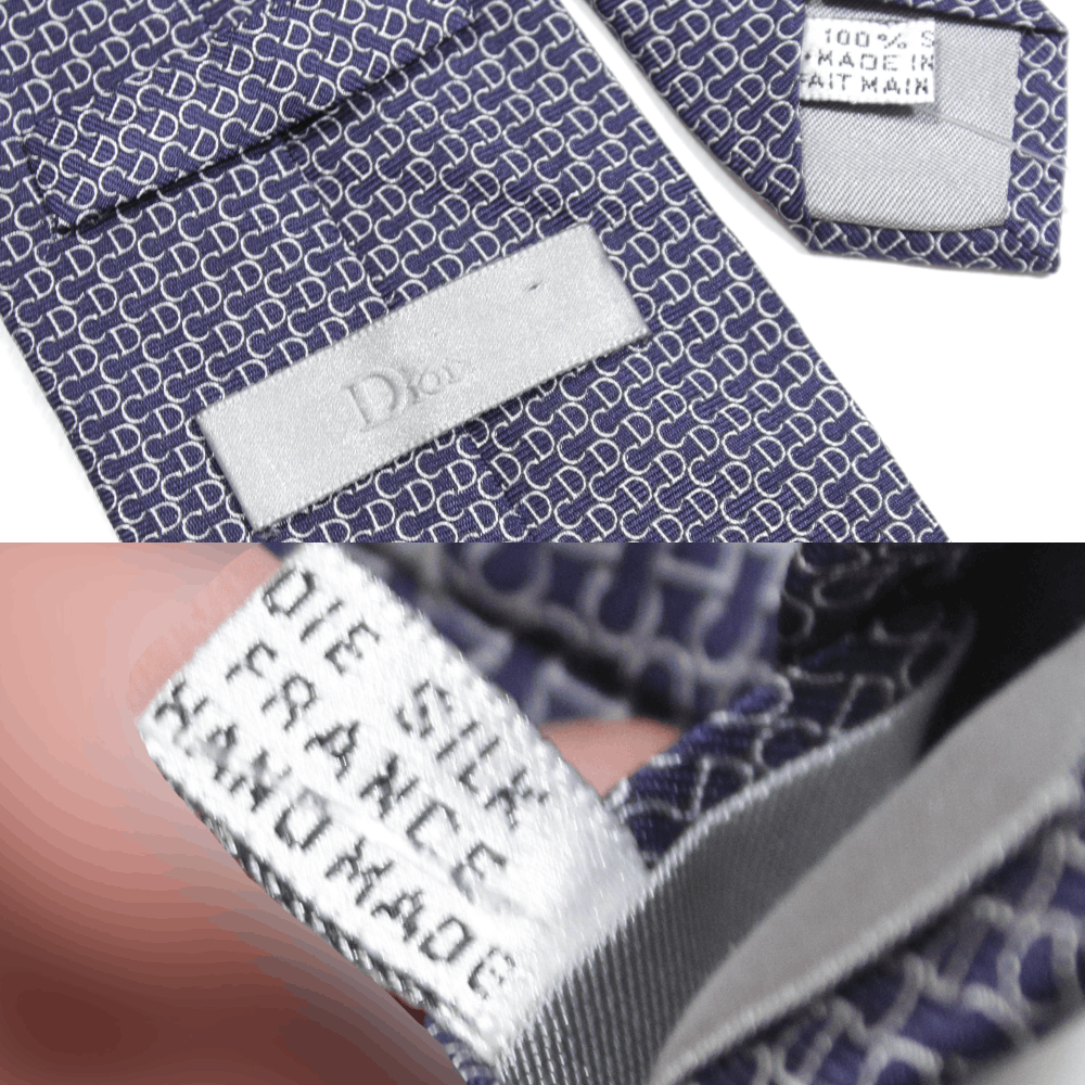 Dior × Hedi Slimane Homme Hedi Era CD Monogram Silk Tie Vintage Size ONE SIZE - 6 Thumbnail