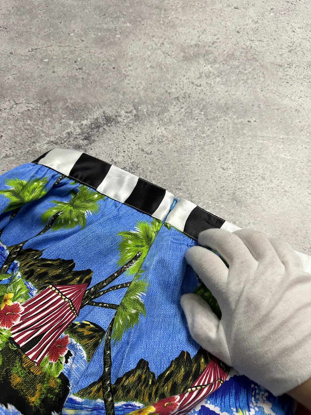 Vintage Stella Jean Gonna Lunga Tropical Print Blue Mid-Length Skirt Size 25" / US 0 / IT 36 - 14 Thumbnail