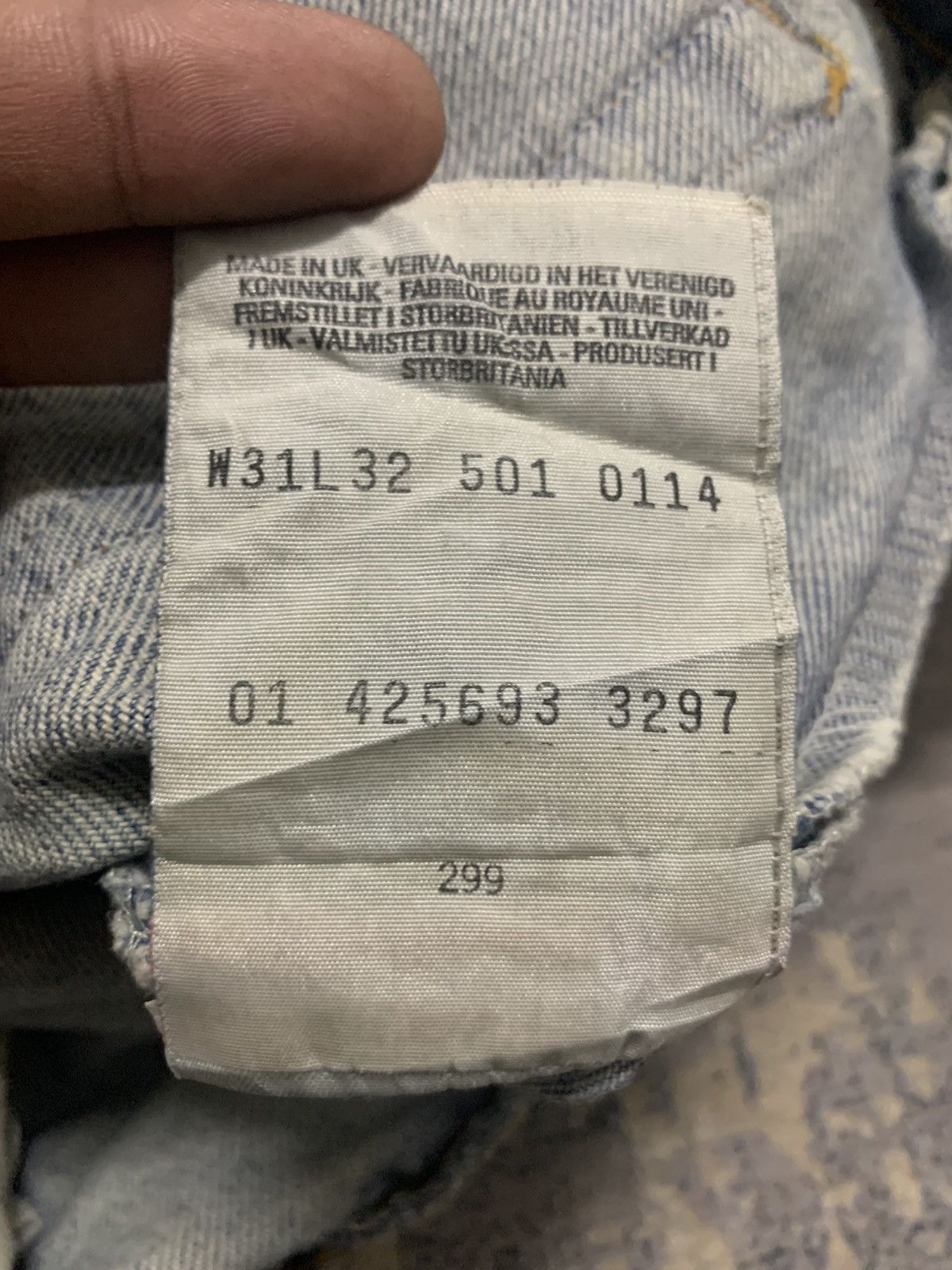 Levi's Vintage Levis 501 Rusty Jeans Distressed Denim Size US 31 - 15 Thumbnail