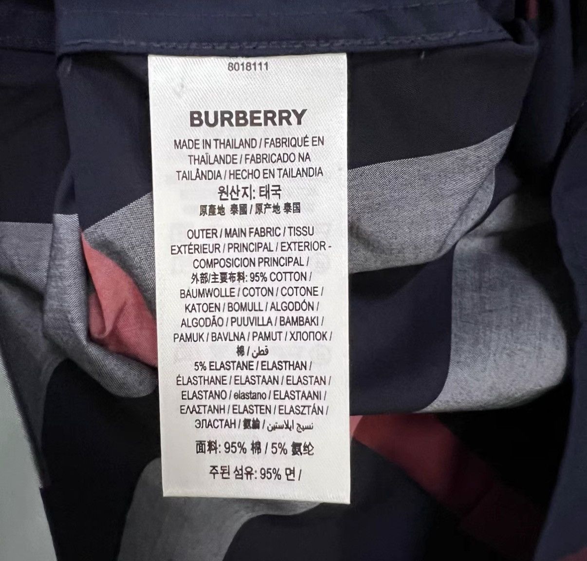 Burberry Burberry Navy Classic Check Shirt J41 Size US XS / EU 42 / 0 - 3 Thumbnail
