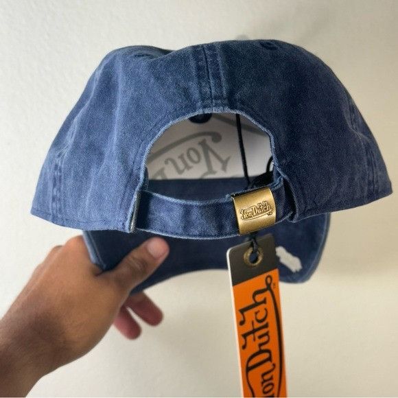 Designer × Von Dutch NWT VON DUTCH NAVY DISTRESSED DAD HAT Size ONE SIZE - 5 Thumbnail