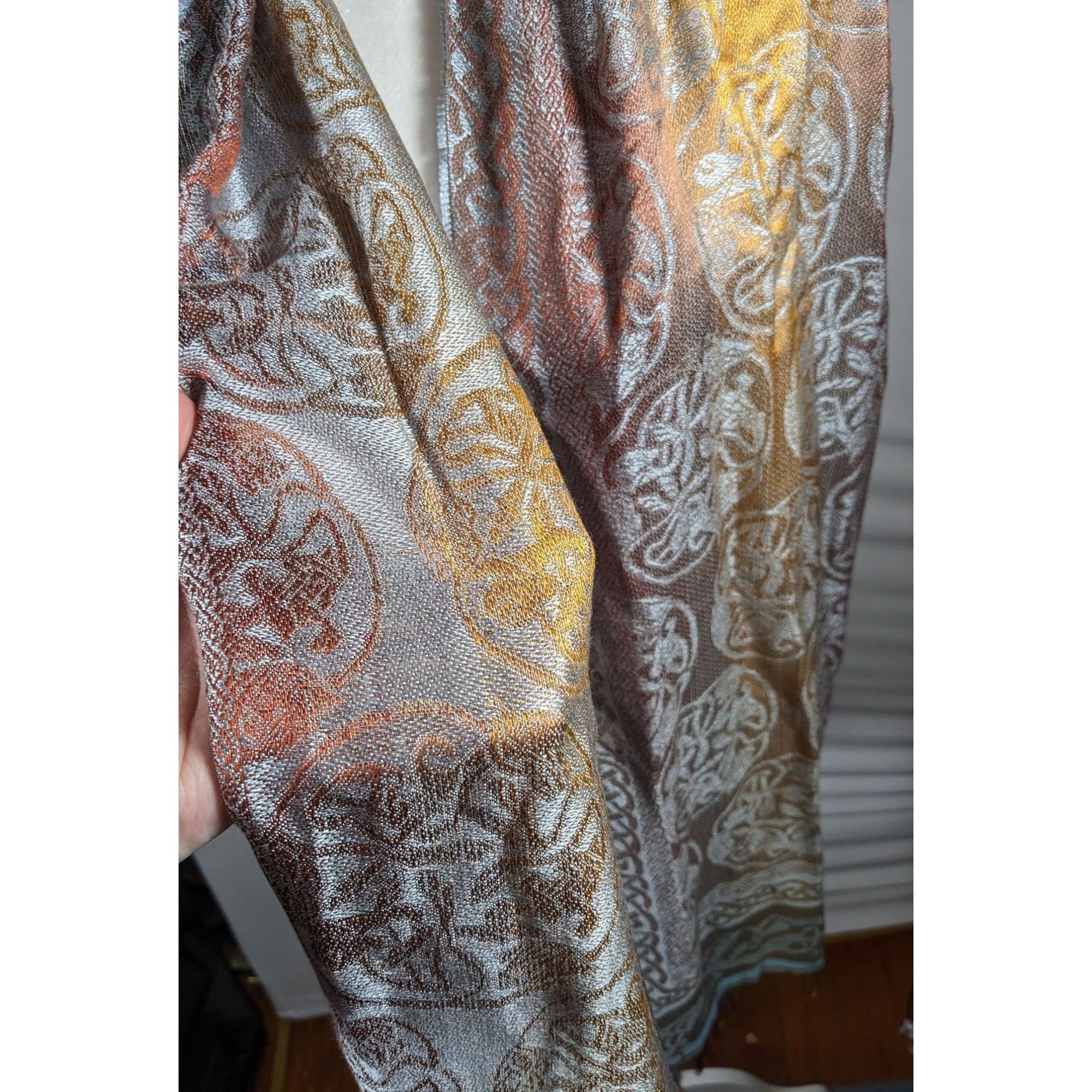Other Molina by Jimmy Hourihan Rainbow And Grey Celtic Knot Scarf Size ONE SIZE - 8 Thumbnail