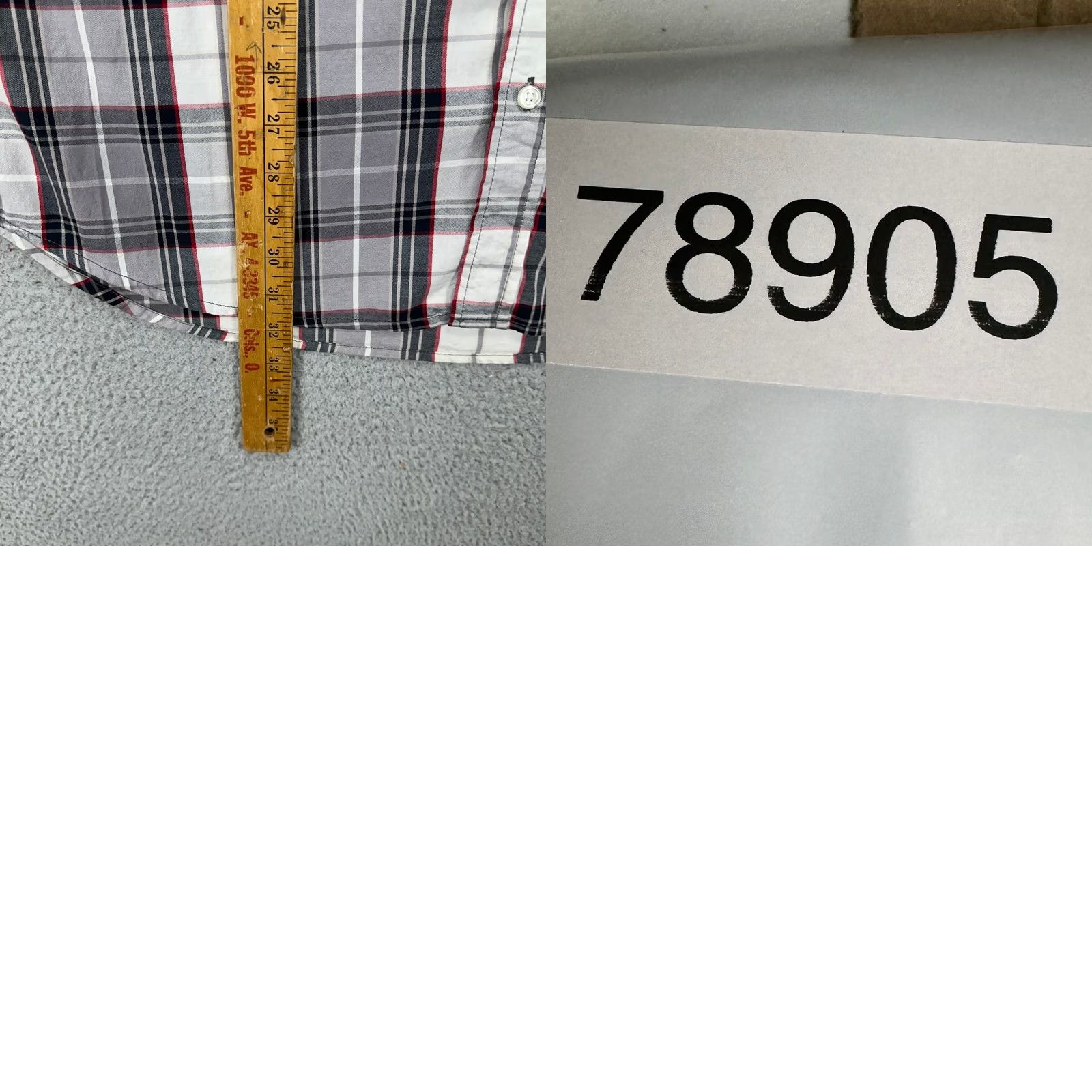 Old Navy Old Navy Shirt Button Up Mens XL Gray White Plaid Long Sleeve Outdoor Cotton NEW Size US XL / EU 56 / 4 - 8 Thumbnail