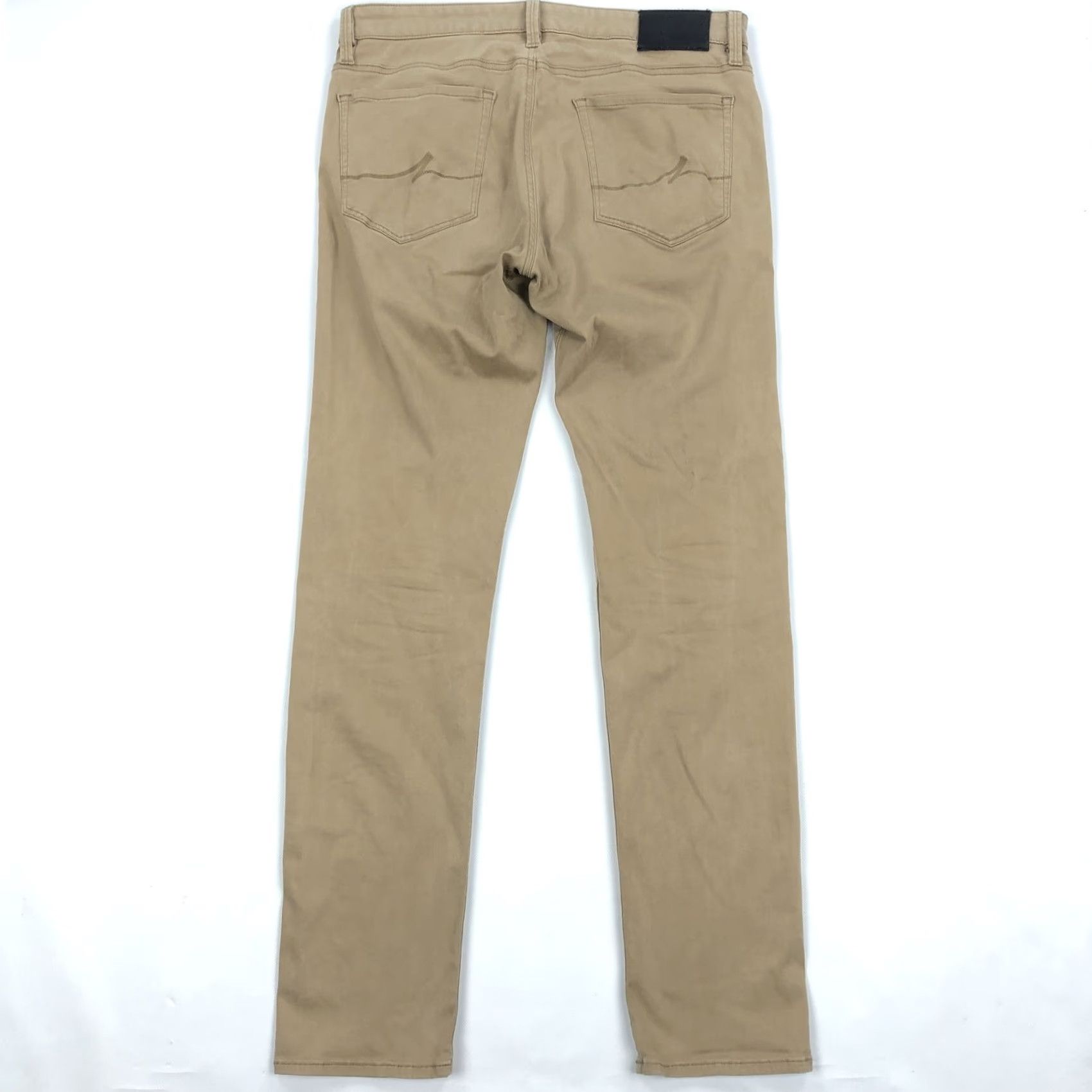 Vintage 34 Heritage Slim Fit Chino Pants 34x34 Khaki Cotton Blend Stretch 5-Pocket Men’s Size US 34 / EU 50 - 2 Thumbnail