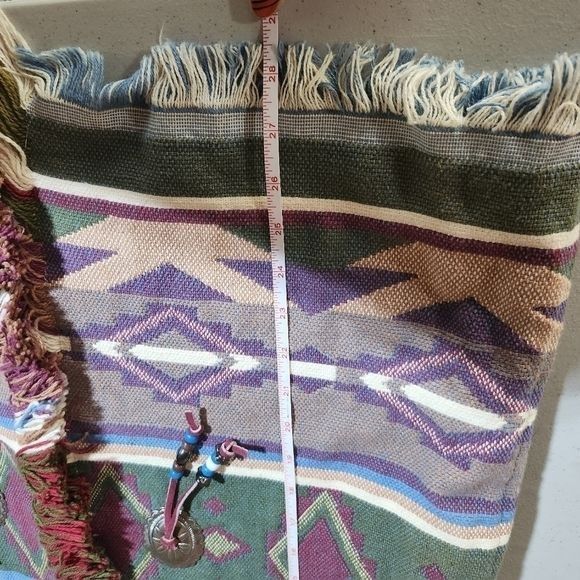 Vintage Head over Heels Aztek Southwest Heavy Fringed Sz. XL Vest Size XL / US 12-14 / IT 48-50 - 6 Thumbnail