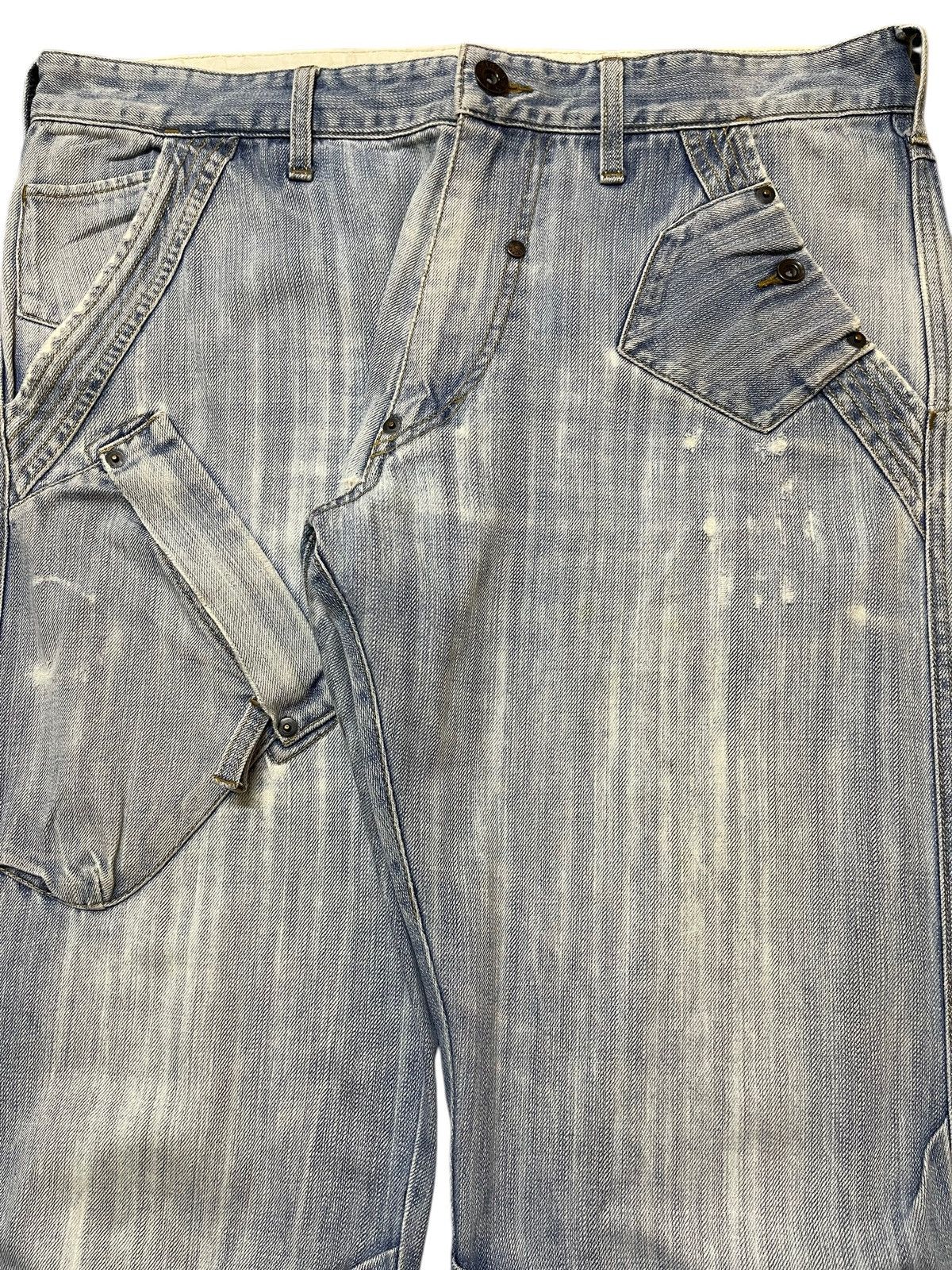 Avirex Vintage Avirex Blue Faded Wash Tactical Style Baggy Jeans Size US 36 / EU 52 - 3 Thumbnail