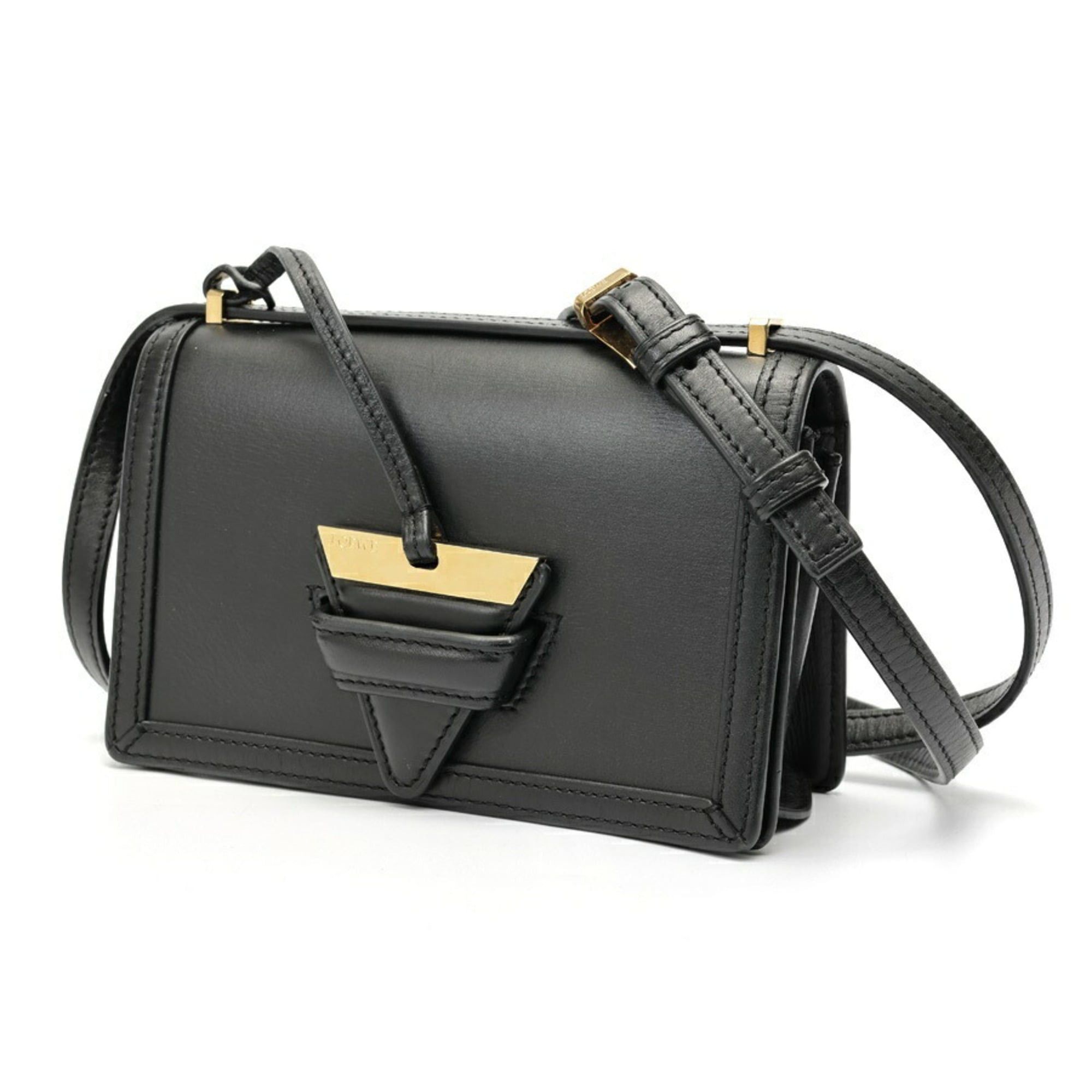 Loewe Loewe Barcelona Bag, Small Shoulder Leather, Black Size ONE SIZE - 1 Thumbnail