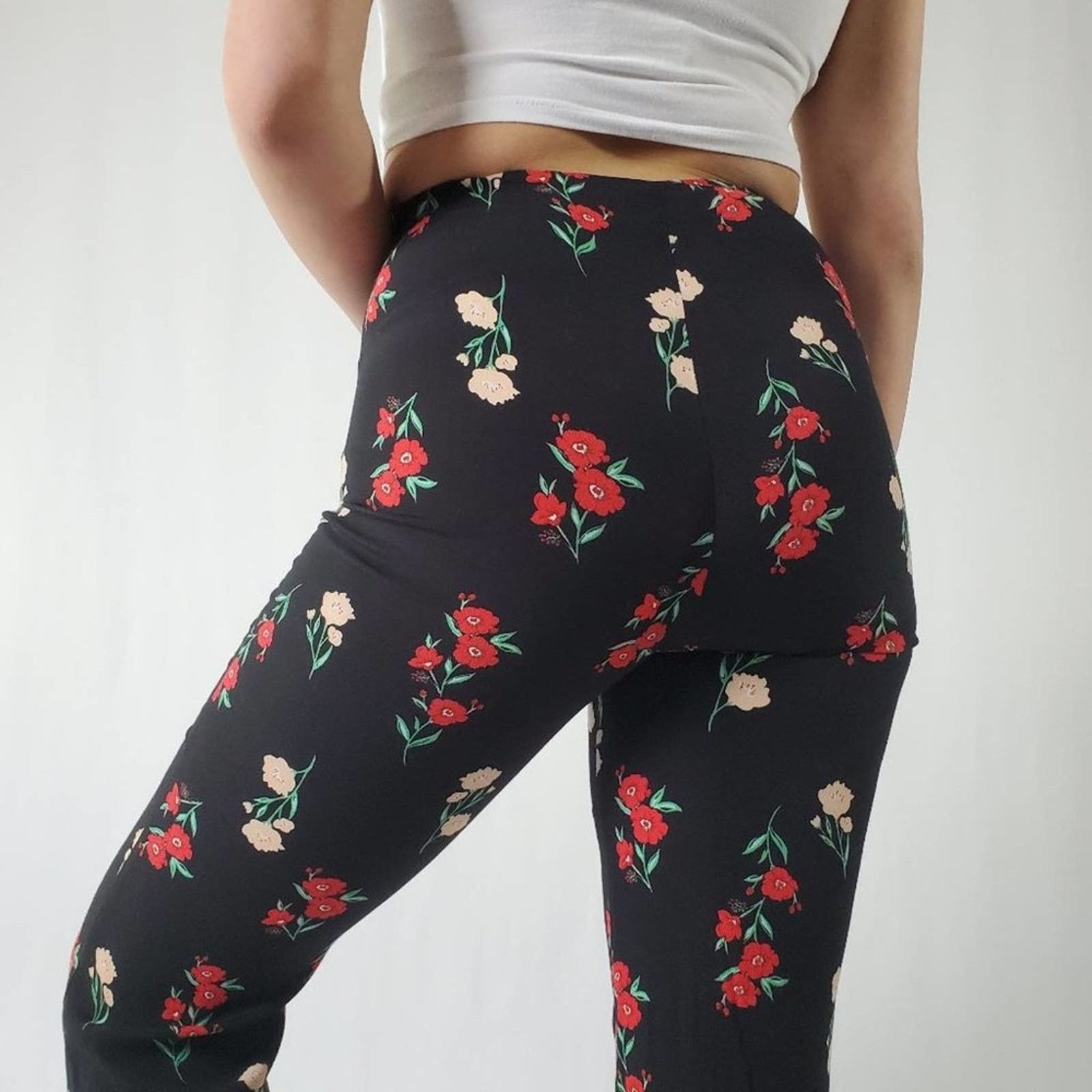 Forever 21 Forever 21 Floral Wide Leg Pants - S Size 27" / US 4 / IT 40 - 10 Thumbnail