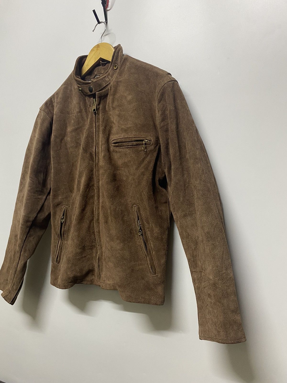 Schott Vtg Schott Leather Riders Trucker Jacket Suede Size 38 Brown Size US XL / EU 56 / 4 - 5 Thumbnail