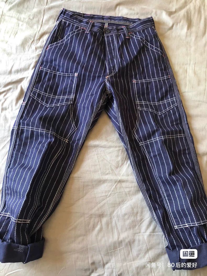 Freewheelers Freewheelers Overalls Pull out the chain and dye the blue Size US 30 / EU 46 - 1 Thumbnail