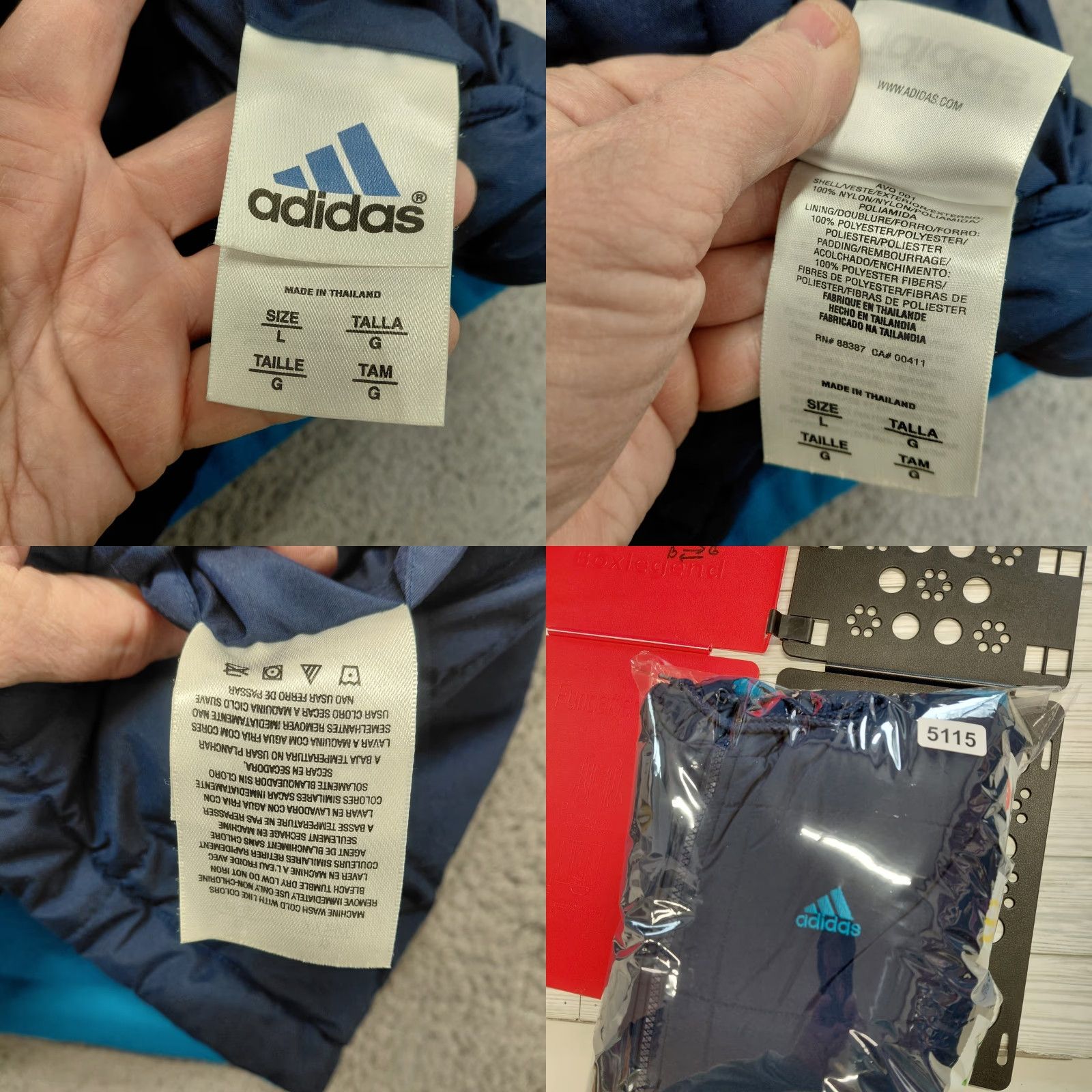 Adidas Adidas Reversible Jacket Womens L Large Blue Hooded Striped Lining Turquoise Stripe Track Jacket Short Sleeve? Wait. Size L / US 10 / IT 46 - 10 Thumbnail