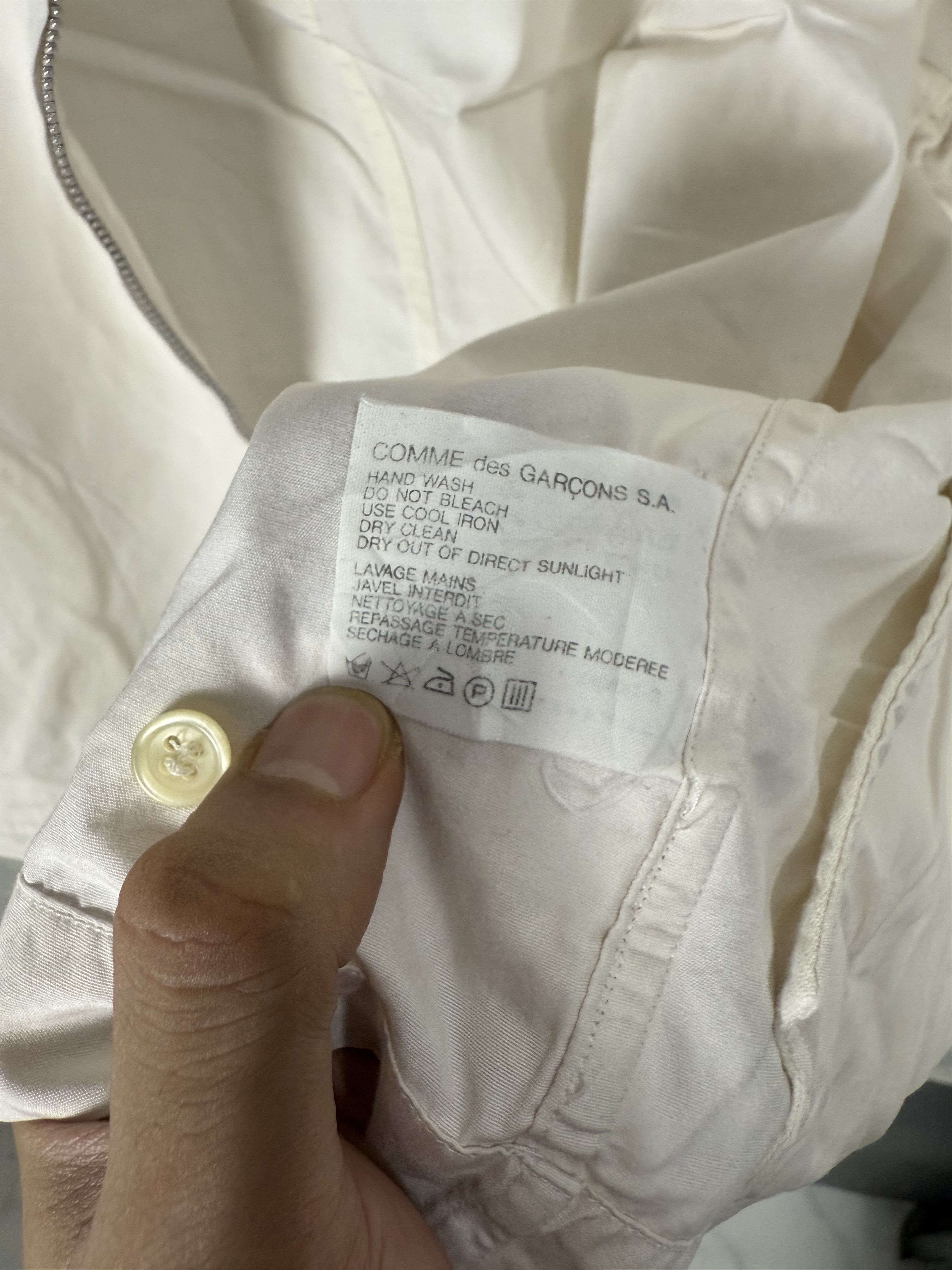 Comme des Garcons Comme Des Garcons Boxy White Jacket Size US M / EU 48-50 / 2 - 8 Thumbnail
