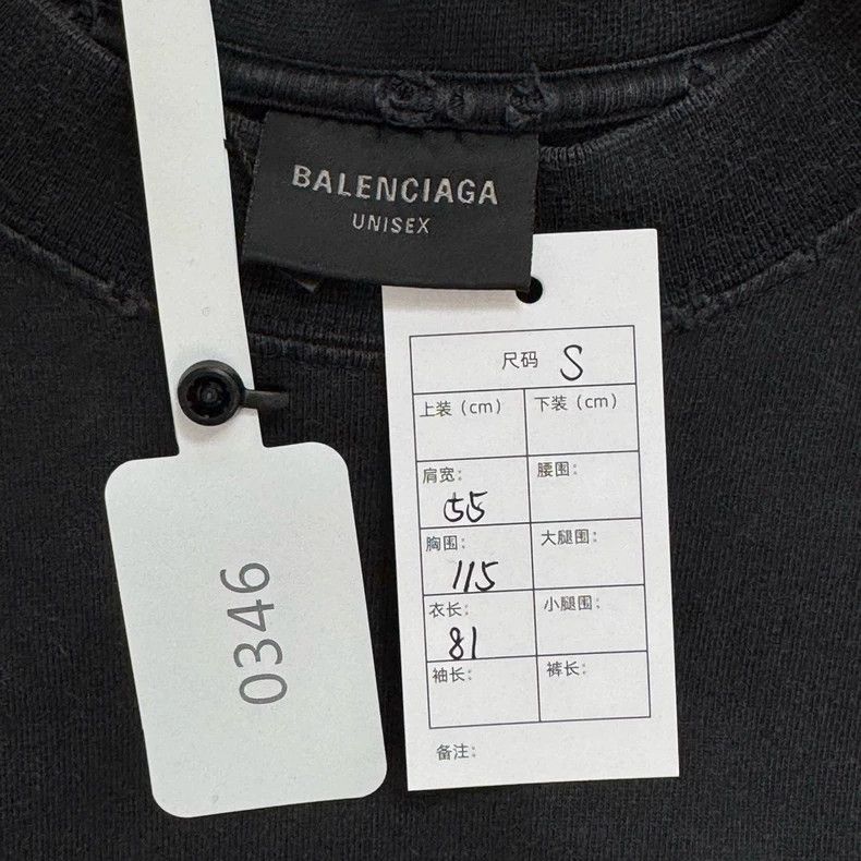 Balenciaga Balenciaga Black damage design wheat ear scissors short sl Size US S / EU 44-46 / 1 - 2 Thumbnail