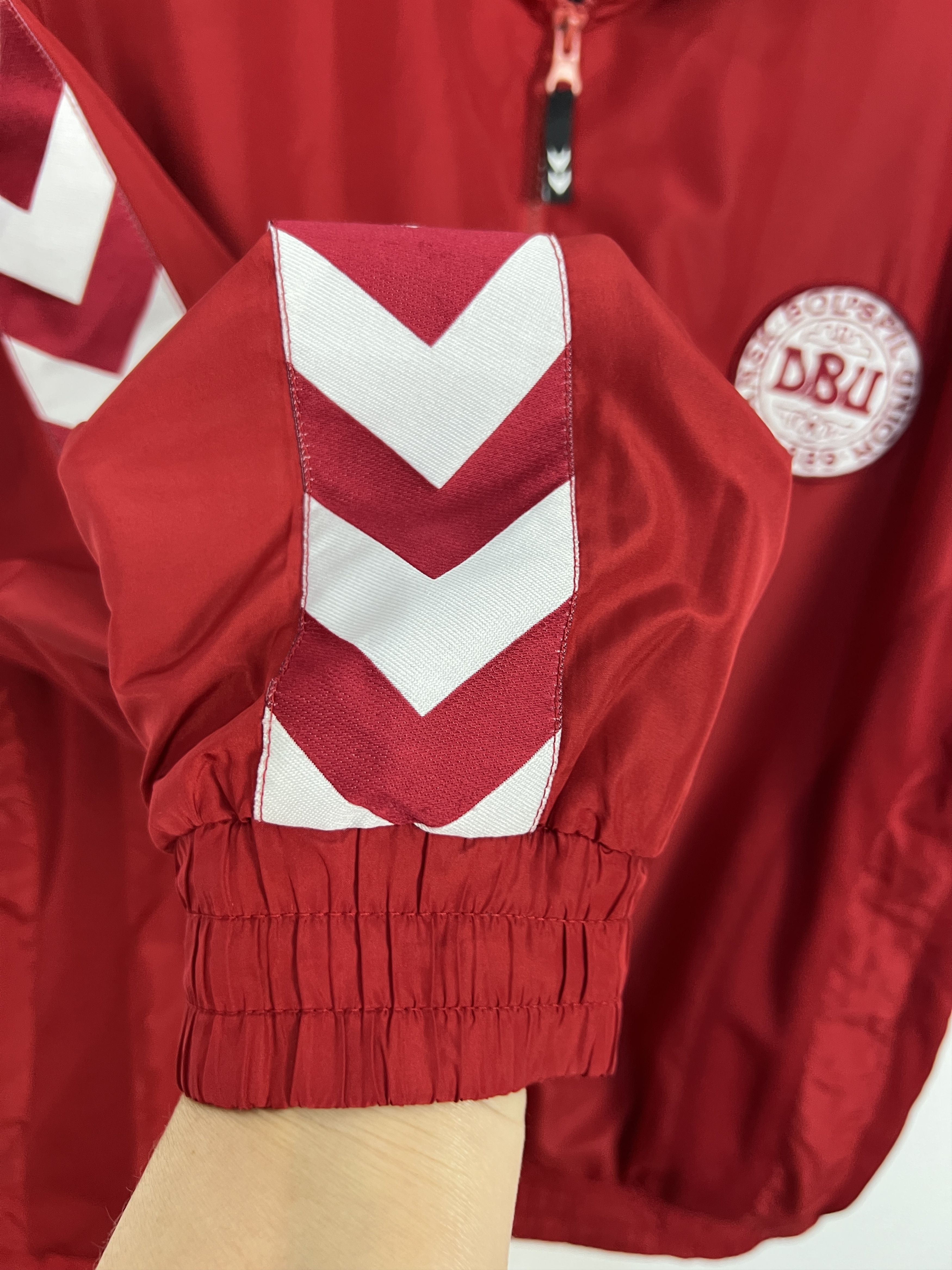 Hummel Vintage 90's Hummel Denmark Football Jacket Soccer Track Top Size US XL / EU 56 / 4 - 6 Thumbnail