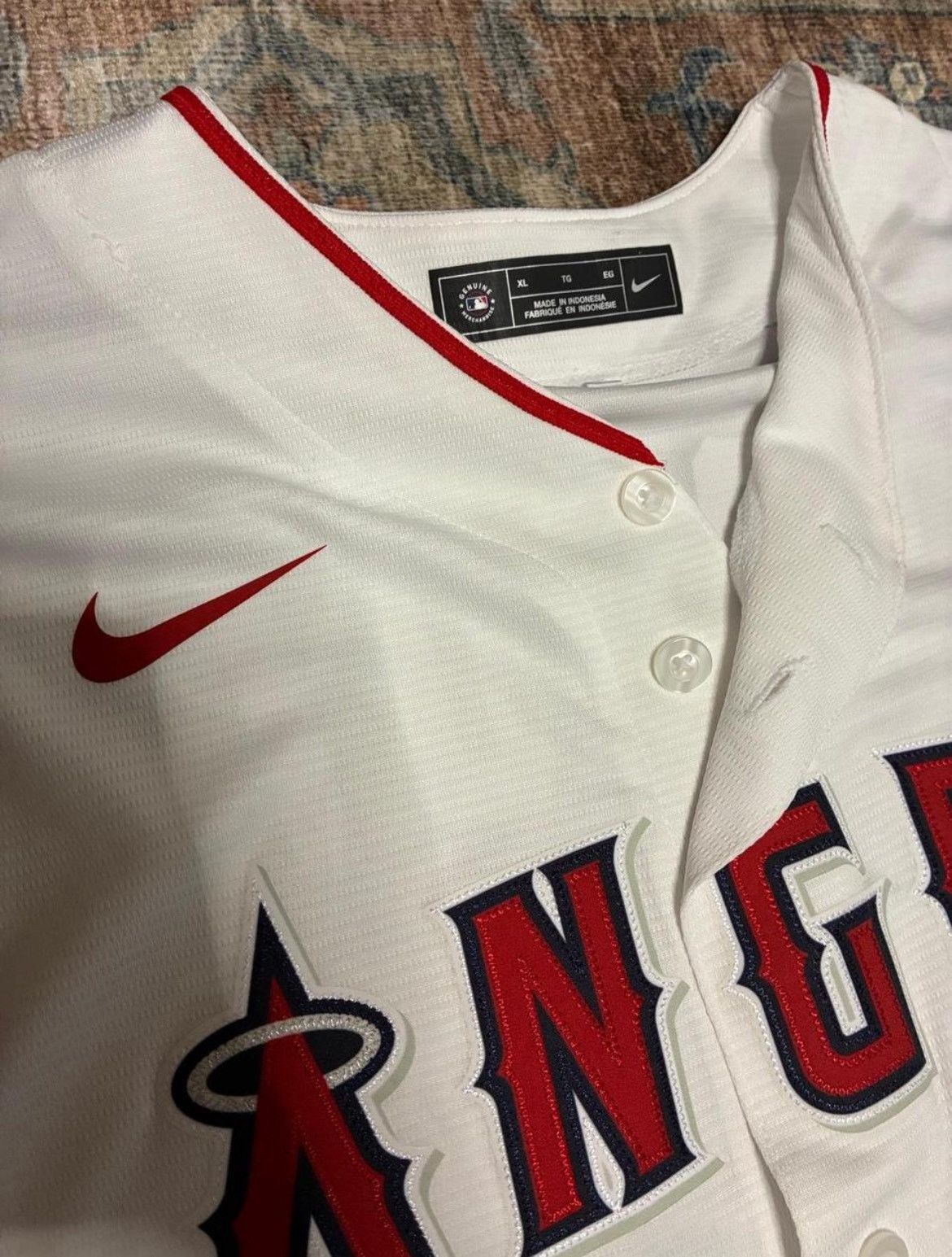 Nike White and red Mike Trout Nike MLB Angels jersey Size US XL / EU 56 / 4 - 3 Thumbnail