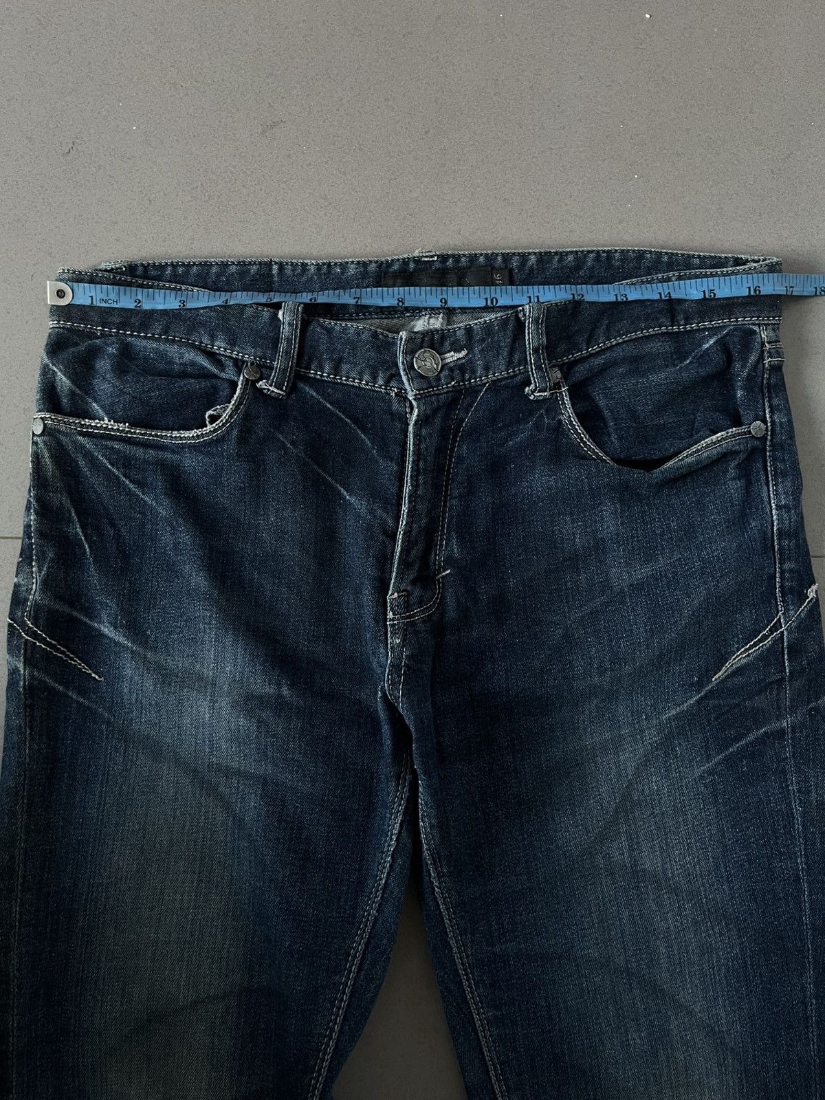 GOSTAR DE FUGA FUGA JAPANESE 00’s VINTAGE DENIM DISTRESSED PANTS JEANS VKEI Size US 30 / EU 46 - 13 Thumbnail