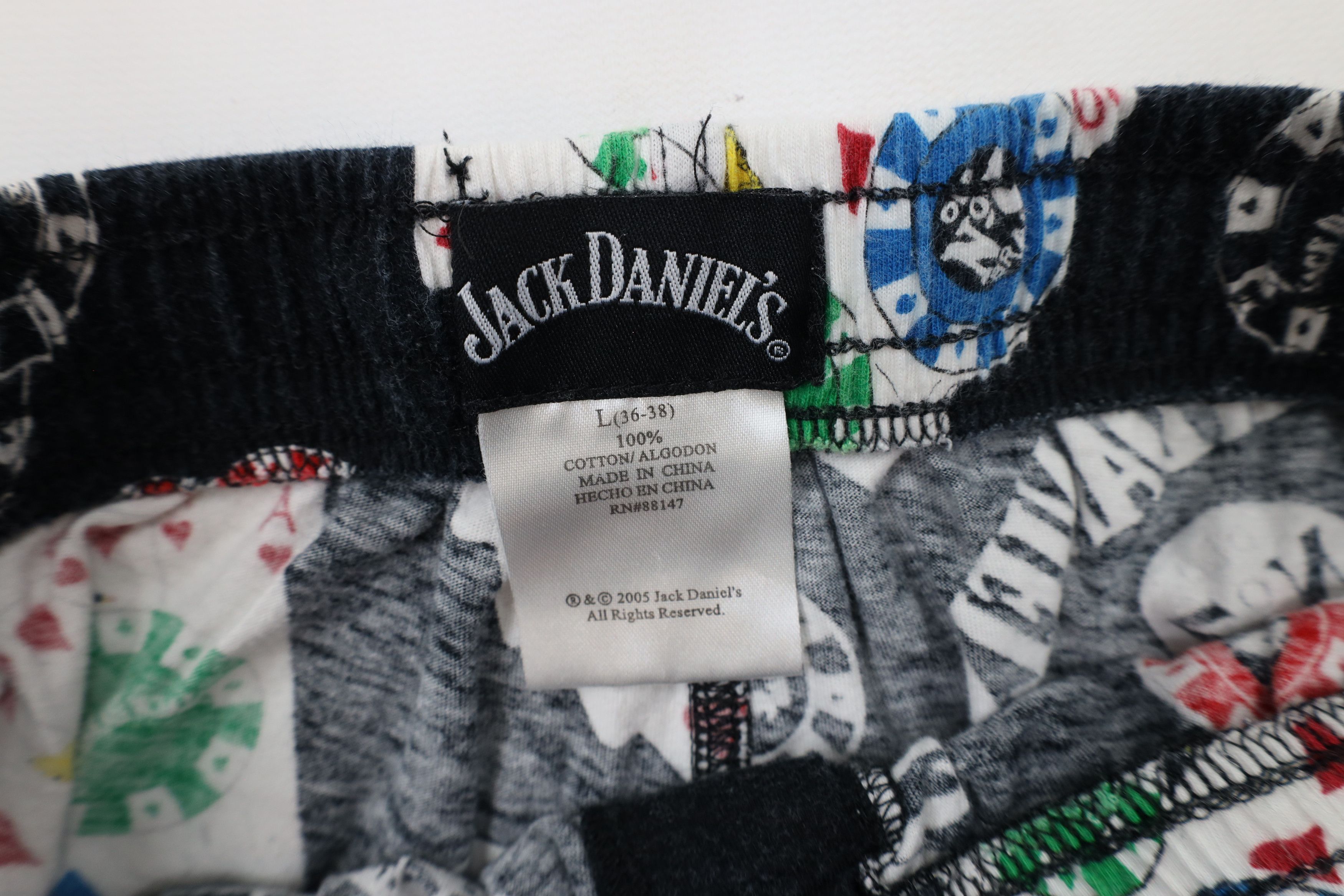 Vintage Vintage Y2K 2005 Jack Daniels Whisky Wide Leg Pajama Pants Size US 36 / EU 52 - 7 Thumbnail