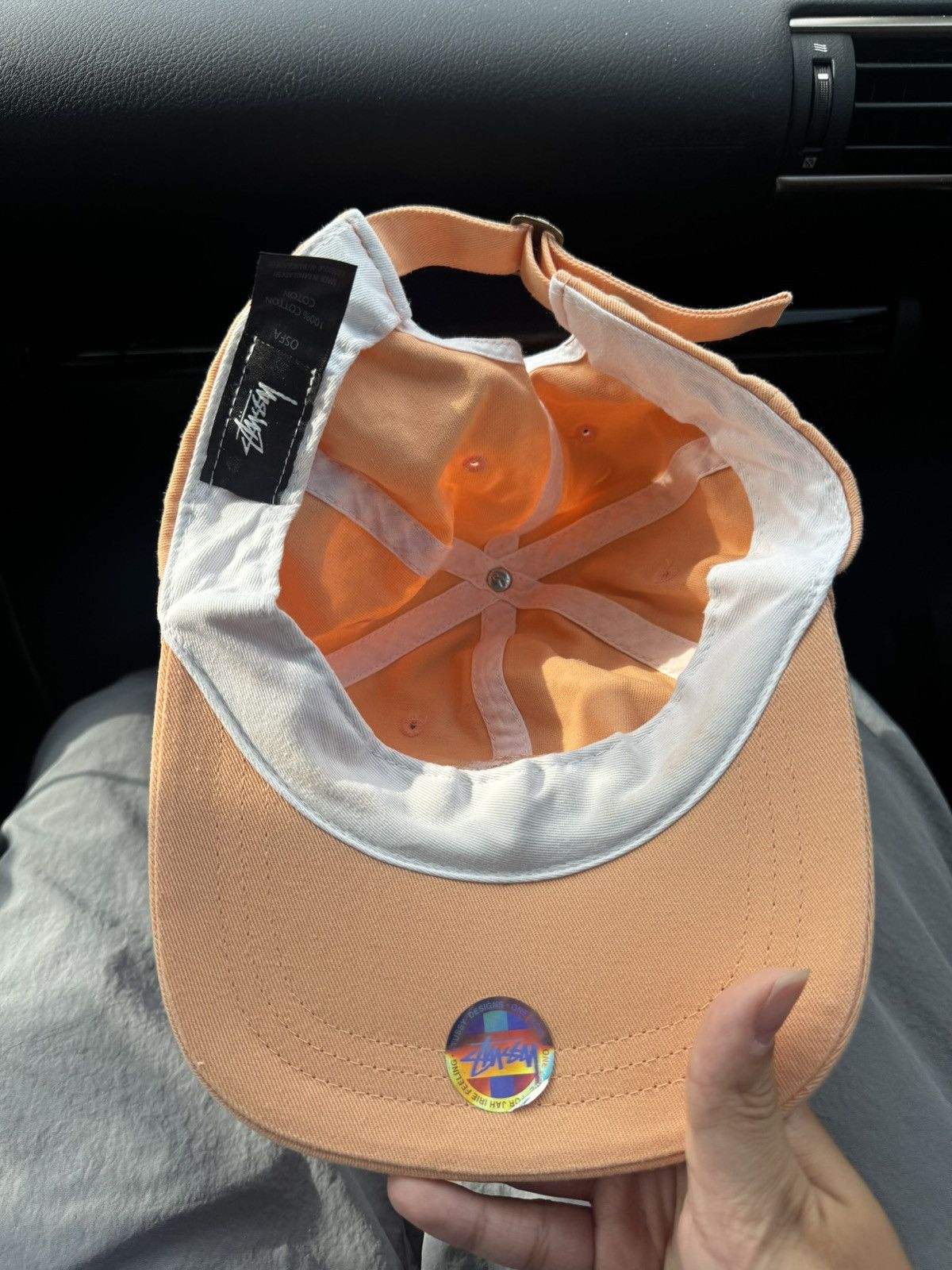 Stussy stussy pastel orange cap Size ONE SIZE - 3 Thumbnail