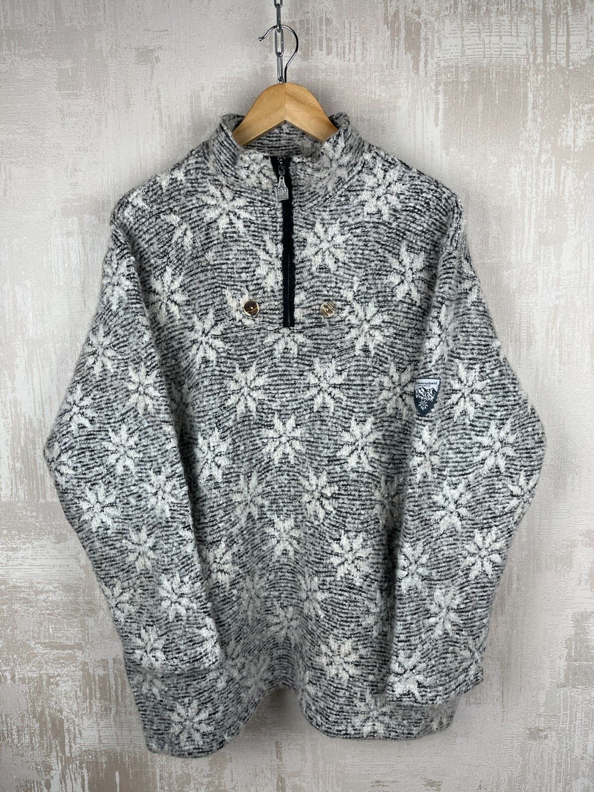 Vintage Hammerschmid Floral Wool Mohair Viscose Pullover Sweater Size L / US 10 / IT 46 - 9 Thumbnail