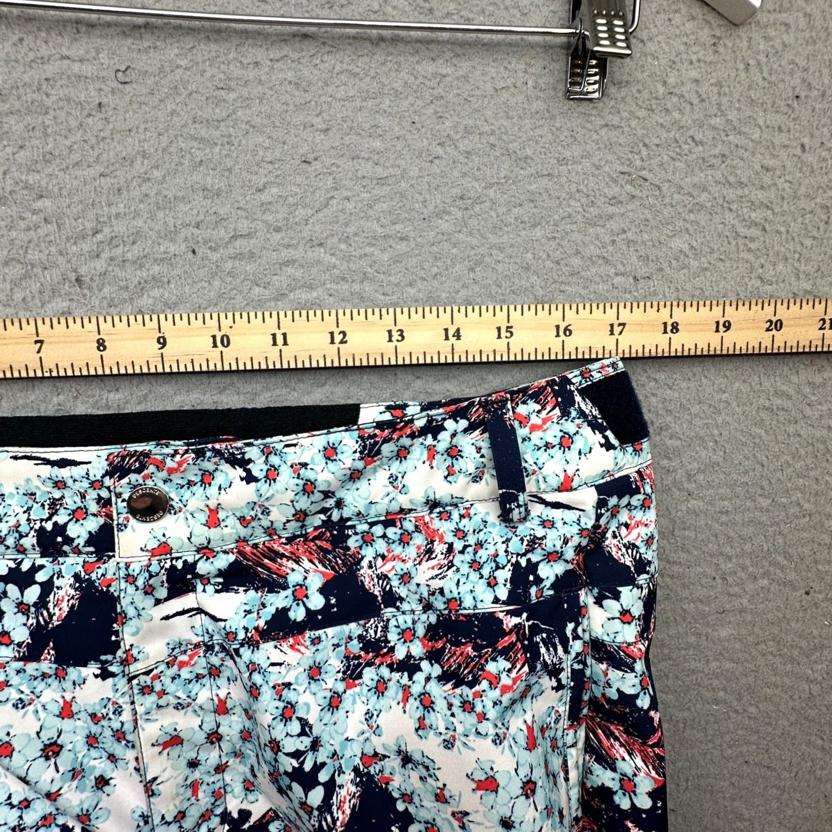 Vintage Descente Norah Ski Snowboard Pants Womens 10 Floral Blue Pink 34x31 Size 32" / US 10 / IT 46 - 4 Thumbnail