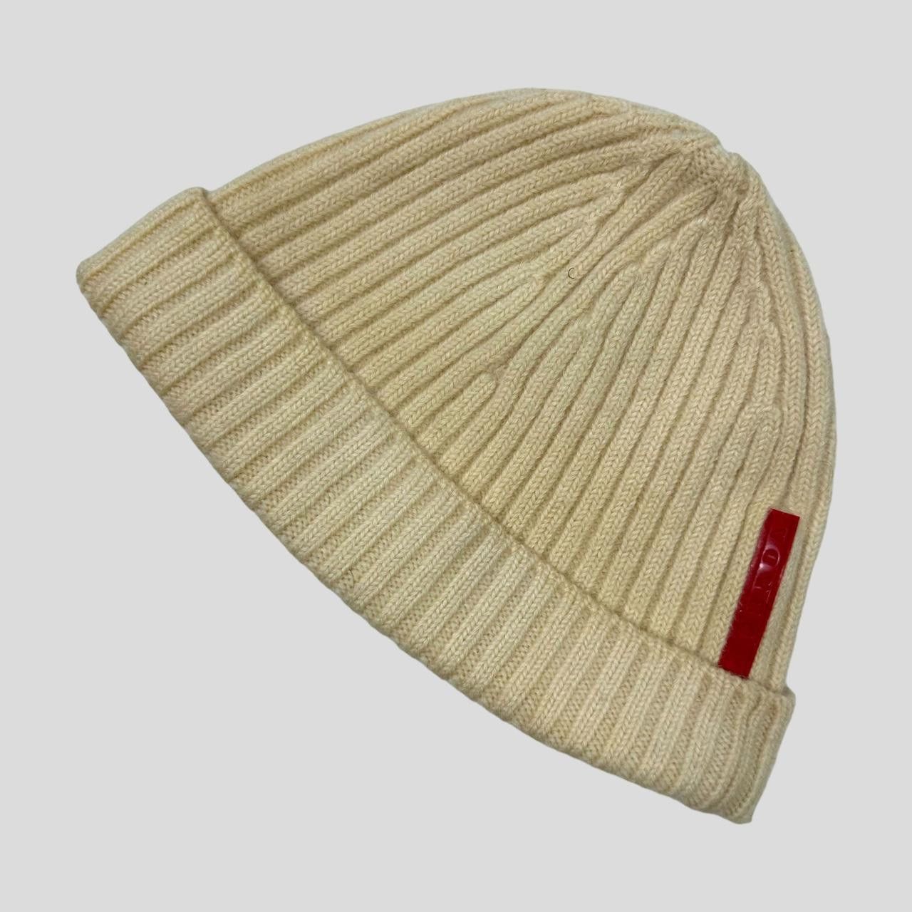 Prada Prada Sport 00’s Cream Ribbed Fisherman’s Beanie - S/M Size ONE SIZE - 1 Thumbnail
