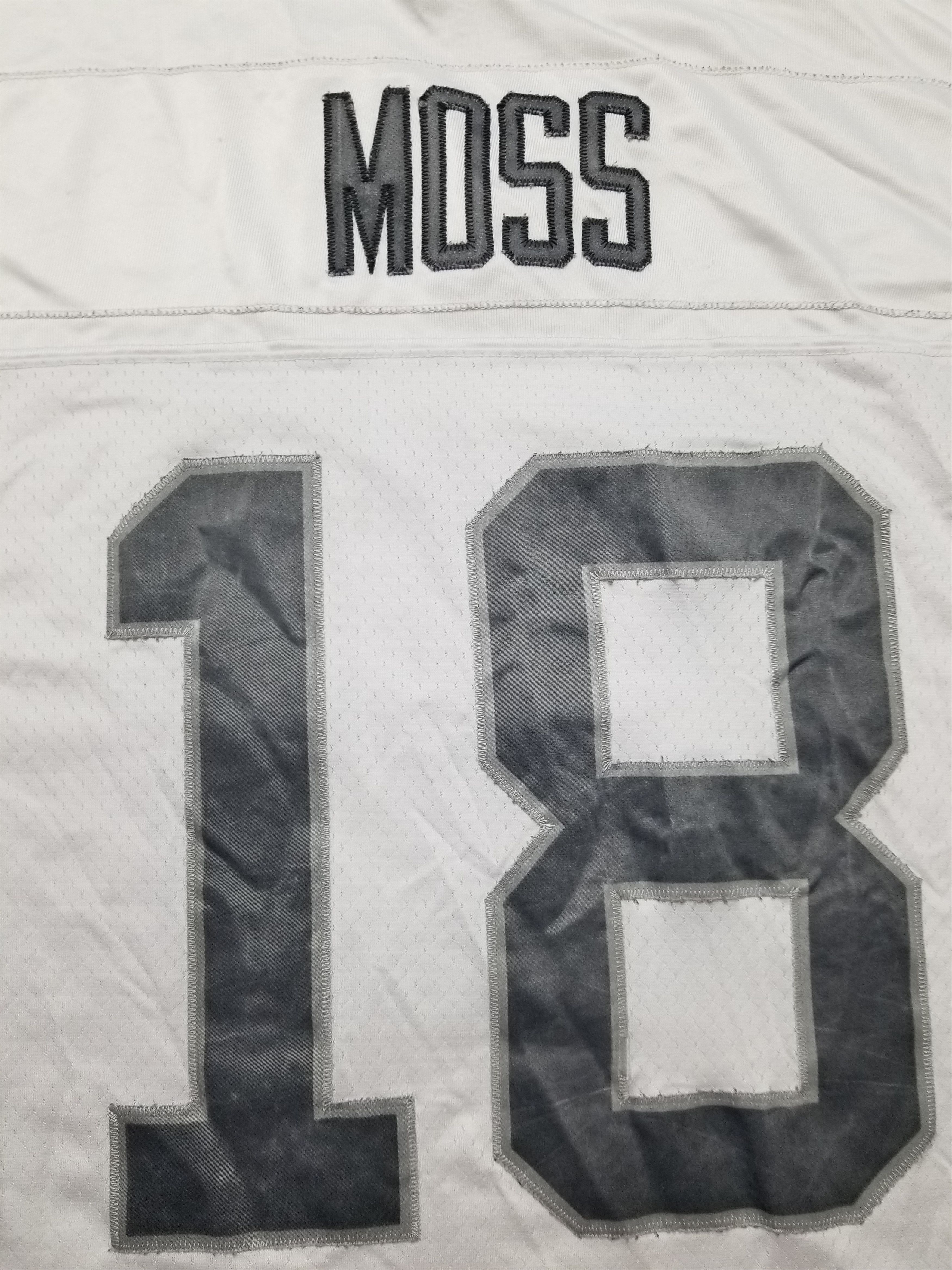 Reebok Randy Moss Oakland Raiders #18 Reebok Sewn Jersey Size US XXL / EU 58 / 5 - 11 Thumbnail