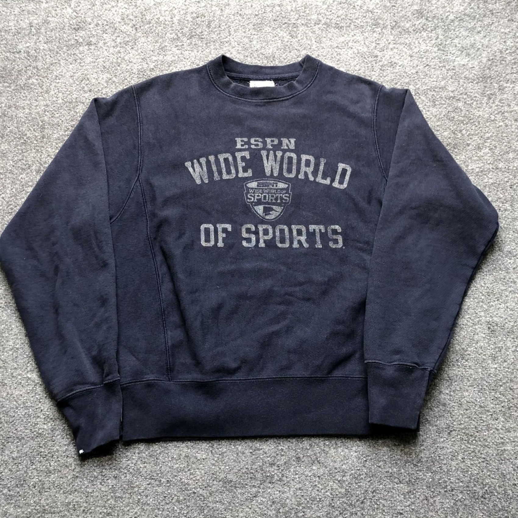 Champion VINTAGE Champion Shirt Mens S Blue Reverse Weave Sweatshirt ESPN Wide World Sports Size US S / EU 44-46 / 1 - 2 Thumbnail