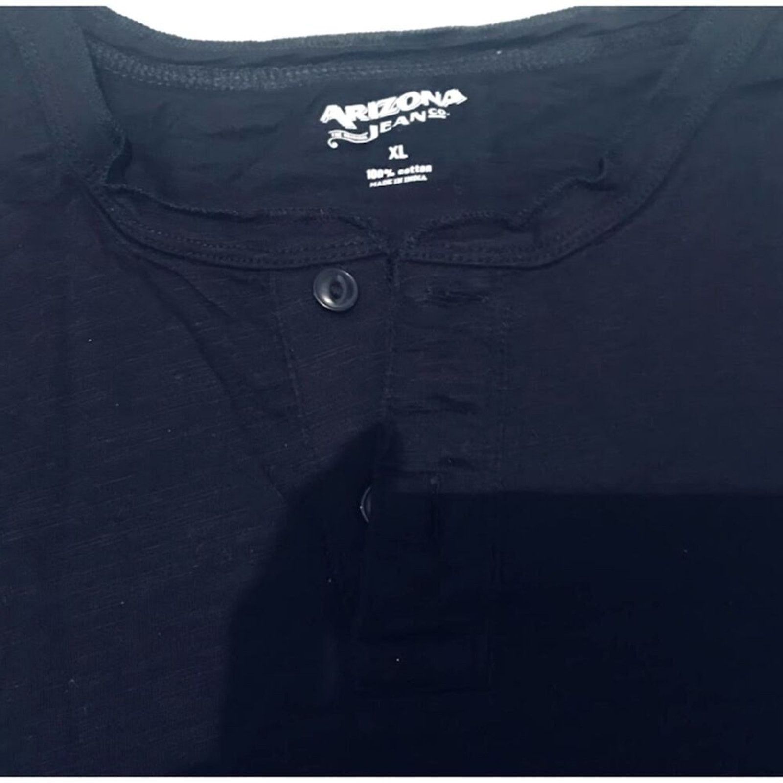 Arizona Jean Co. NWOT Arizona Jeans Men`s Casual T-shirt Black XL 100% Size US XL / EU 56 / 4 - 5 Thumbnail
