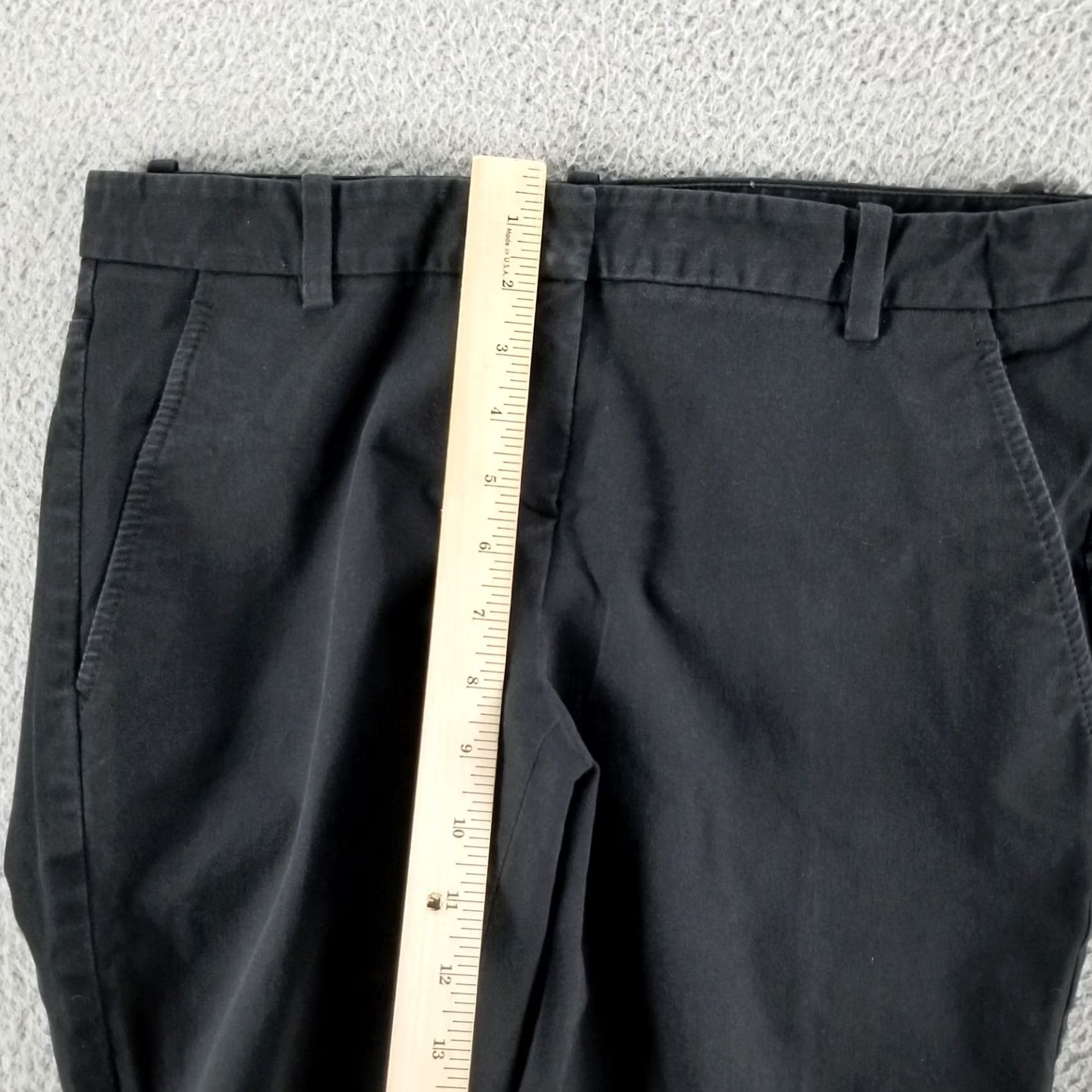 Theory Theory Pants Women 8 Black Ankle Zip Stretch Classic Fit US Made Size 30" / US 8 / IT 44 - 6 Thumbnail