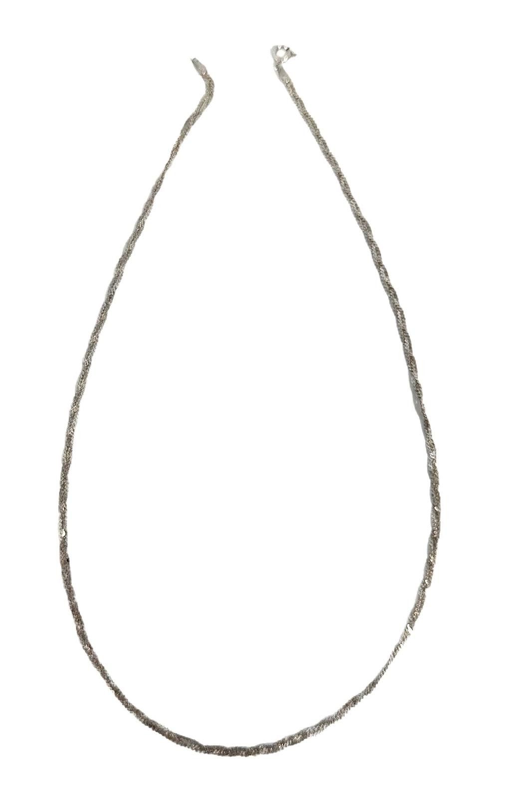 Other Sterling Azuki Twisted Rope Chain Necklace, 925 Solid Silver Size ONE SIZE - 1 Thumbnail