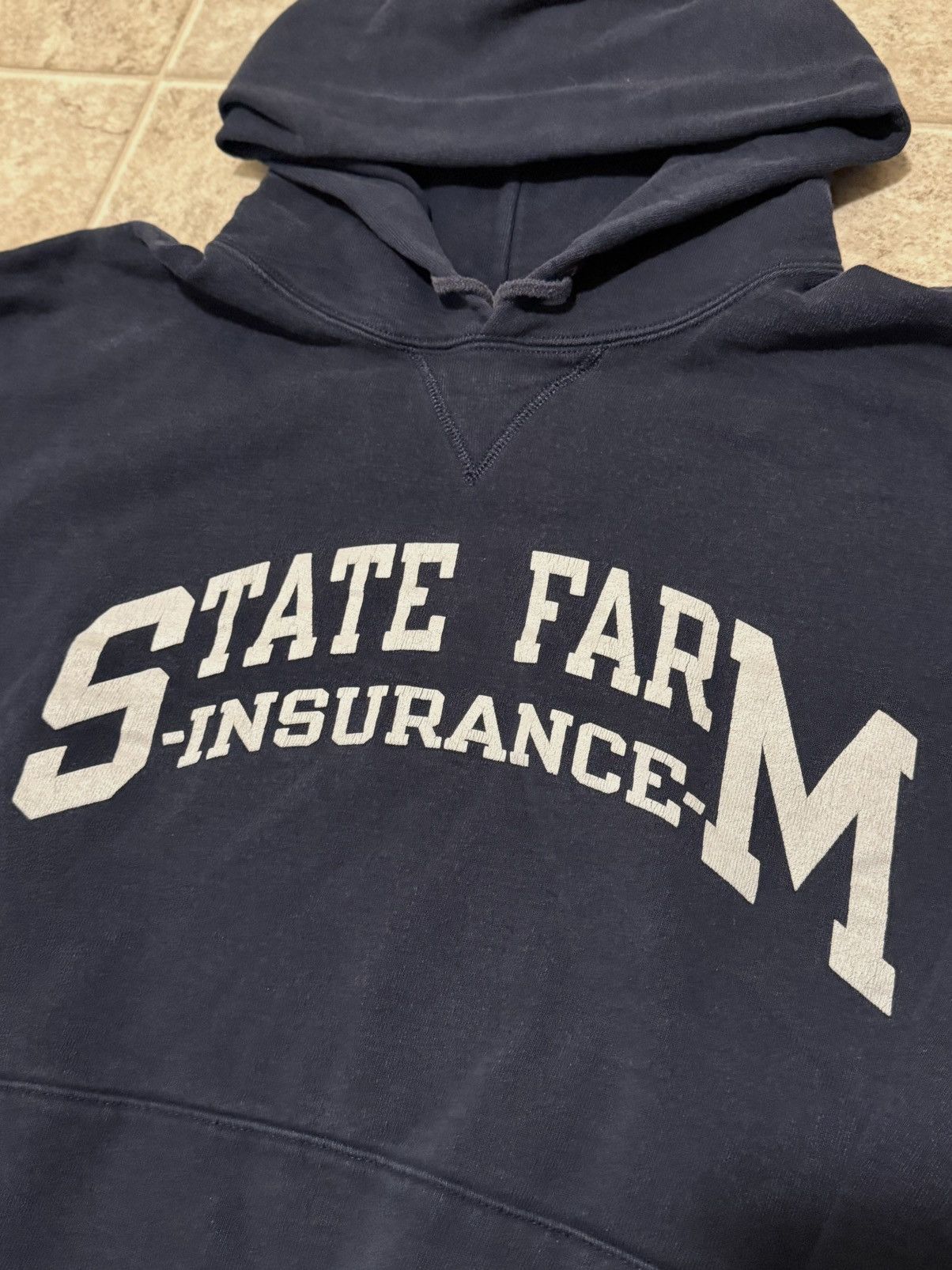Champion × Vintage 90’s Champion State Farm Insurance Hoodie Size US XL / EU 56 / 4 - 2 Thumbnail