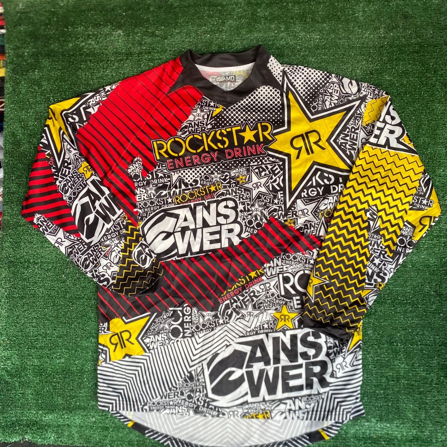 Vintage Vintage Y2K Rockstar Energy Motocross Jersey MX MotoX Tee Size US M / EU 48-50 / 2 - 1 Thumbnail