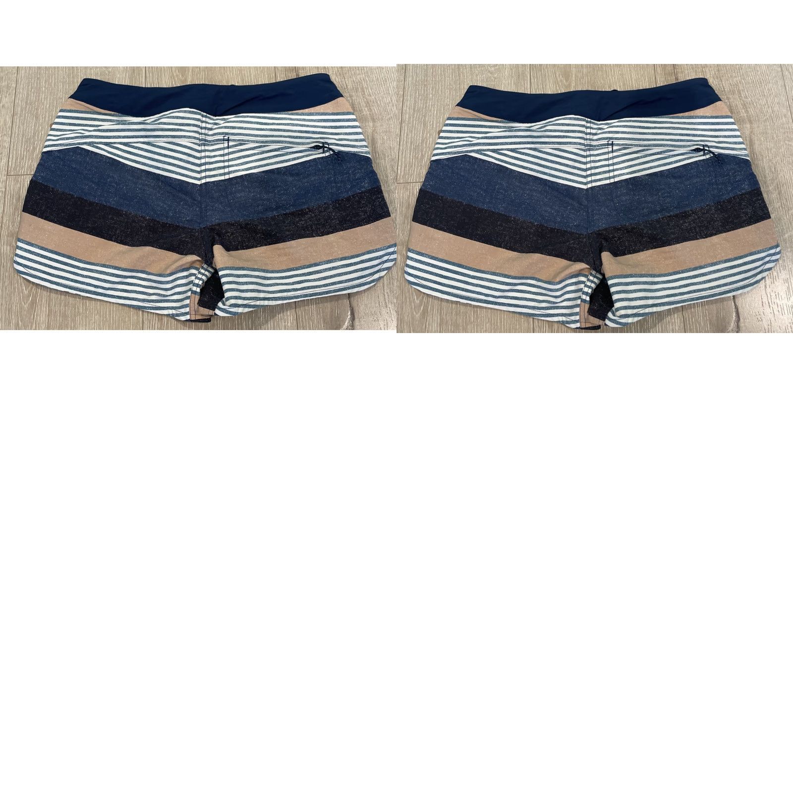 Patagonia Patagonia New Wavefarer W's Boardshorts 5" Stripe Texture Tidepool Blue Sz 2 Size 2 Activewear Board Shorts Football Style Size 26" / US 2 / IT 38 - 8 Thumbnail