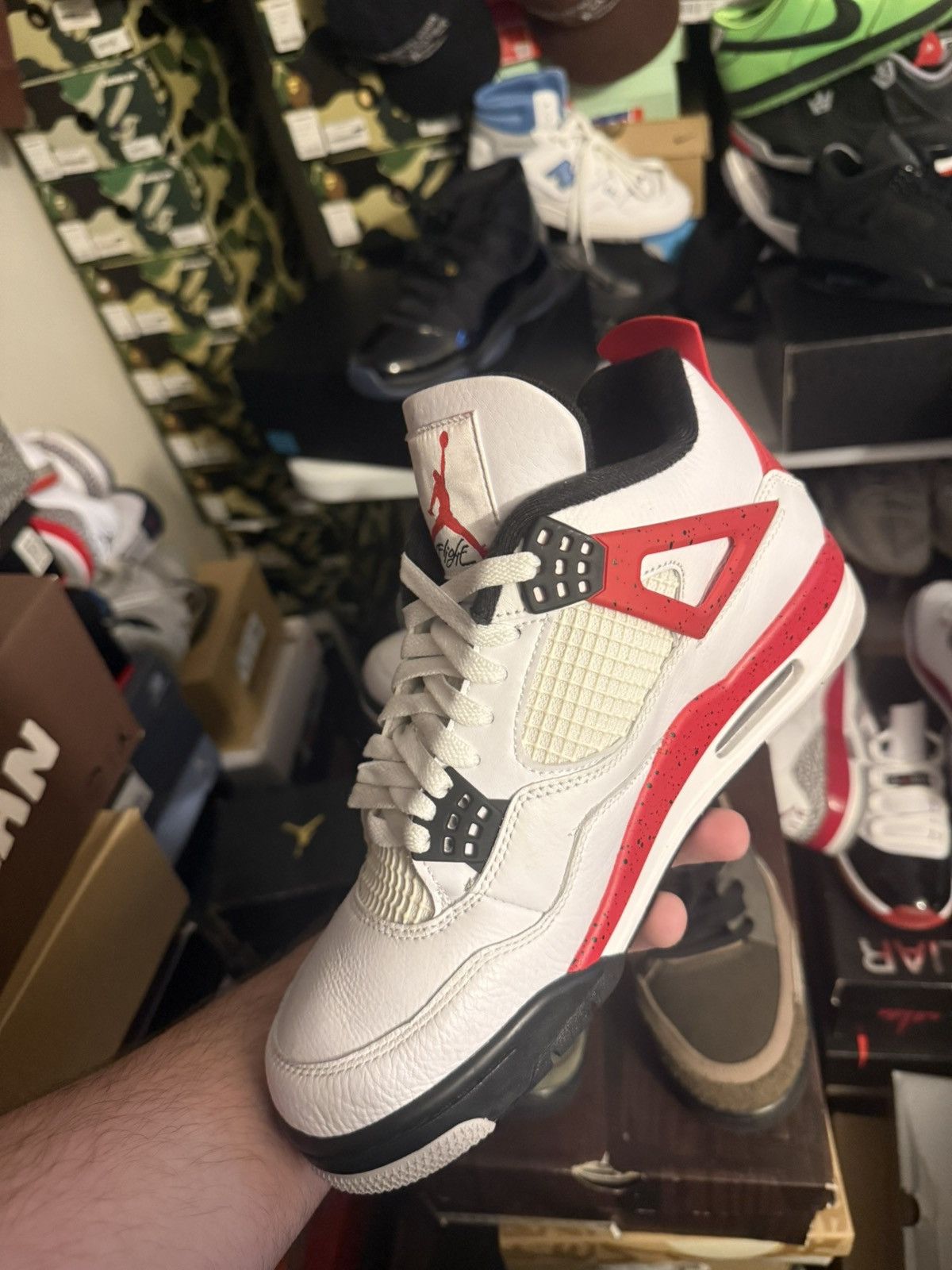 Jordan Brand Jordan retro 4 red cement sz 9 Size US 9 / EU 42 - 3 Thumbnail