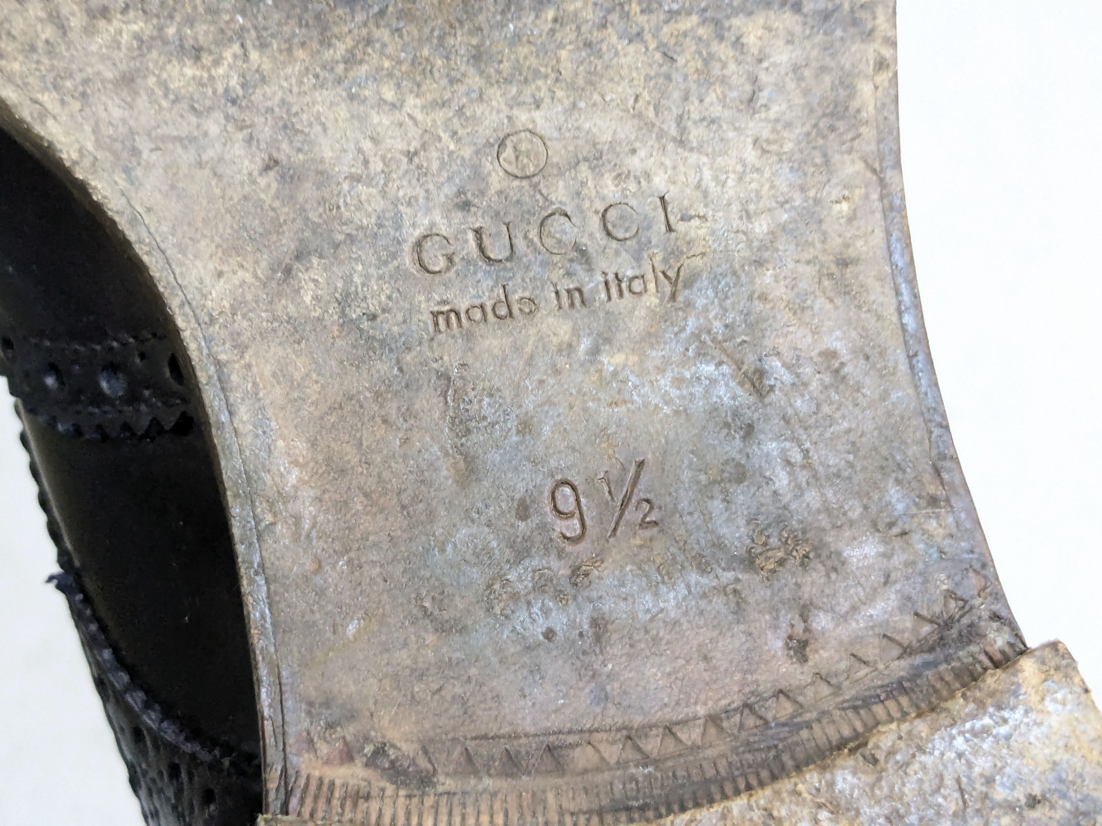 Gucci Gucci Double Monkstrap Brogues Navy Blue 10 Leather Size US 10 / EU 43 - 15 Thumbnail